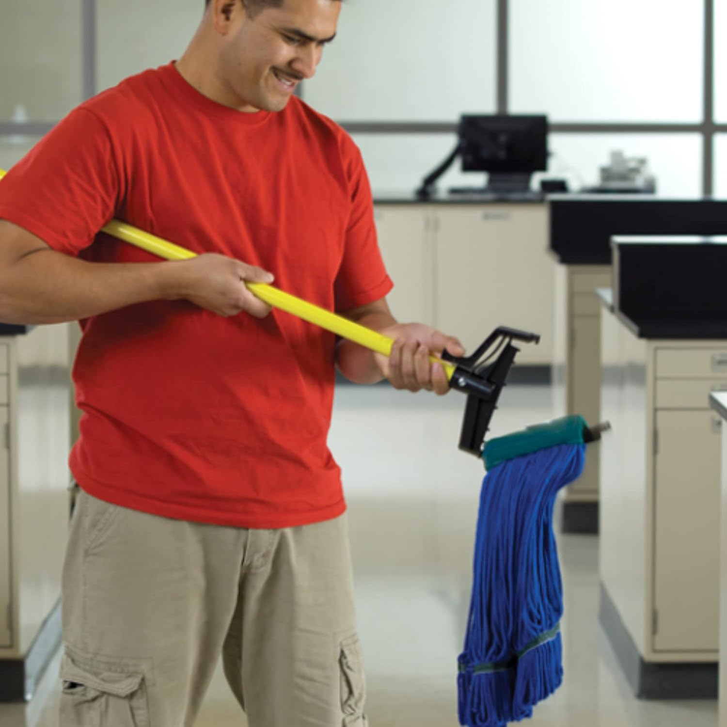 O-Cedar Commercial 96516 Quick Change Mop Stick Yellow