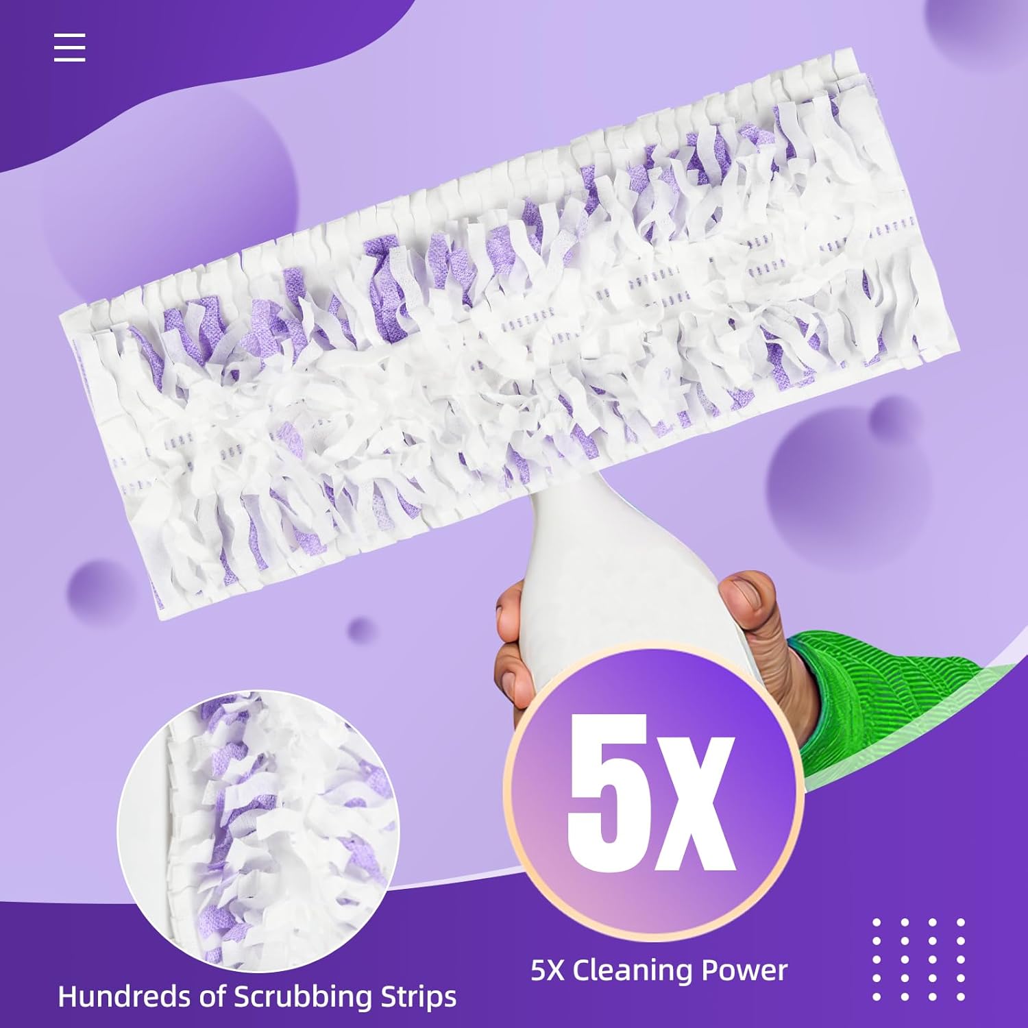 24 Pack Disposable Mop Pads for Power Mop