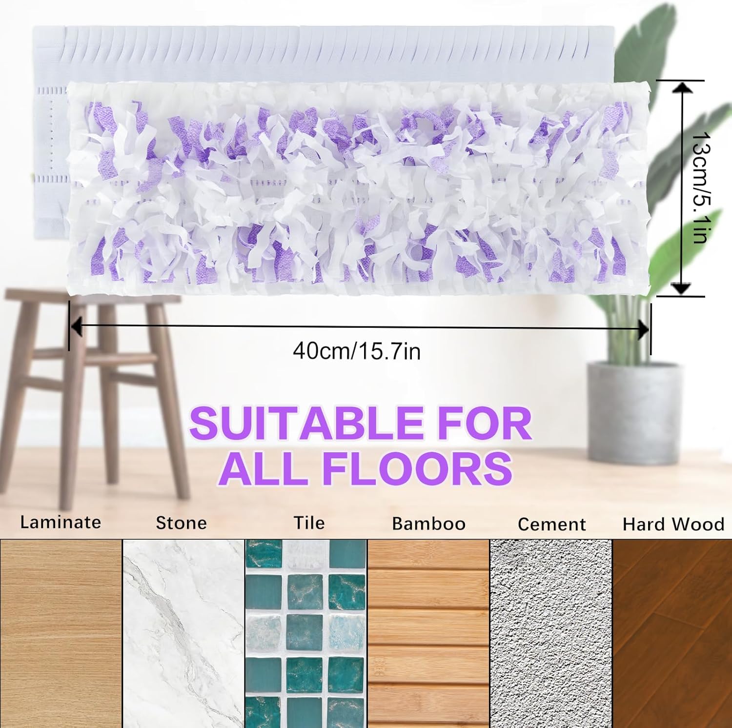 Professional Disposable Pads Swiffer Compatible Multi-Surface Floor Cleaning