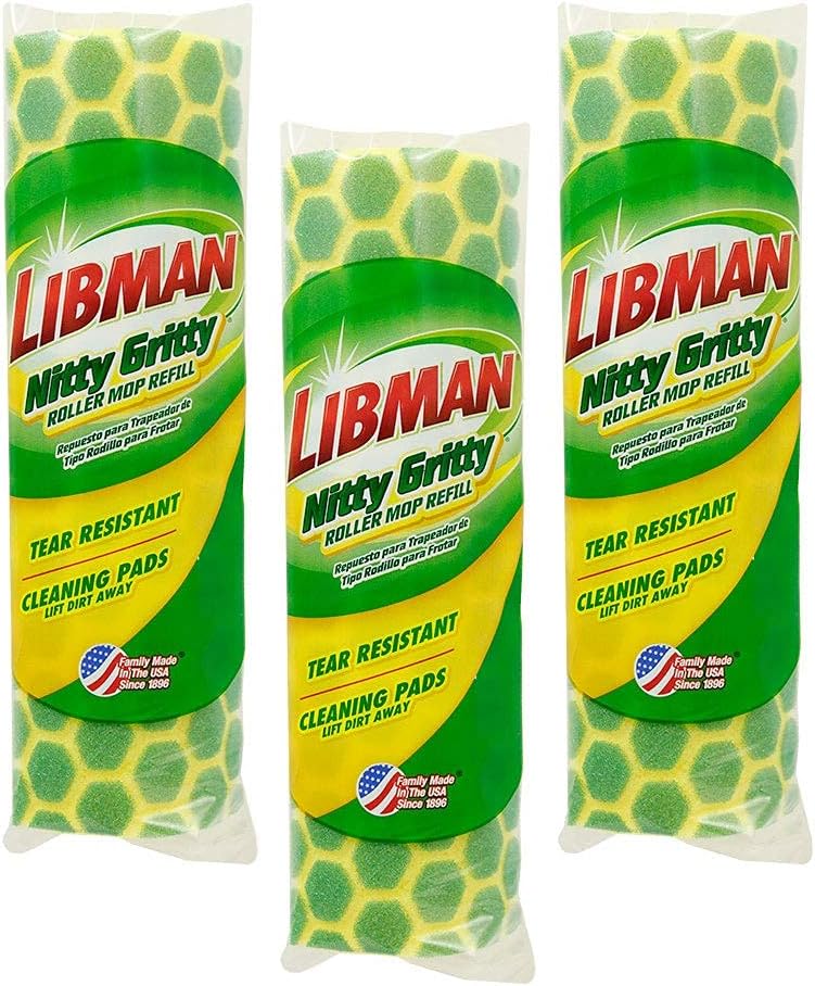 Libman Nitty Grity Mop Sponges High-Quality Mopping Solution for Large Spots