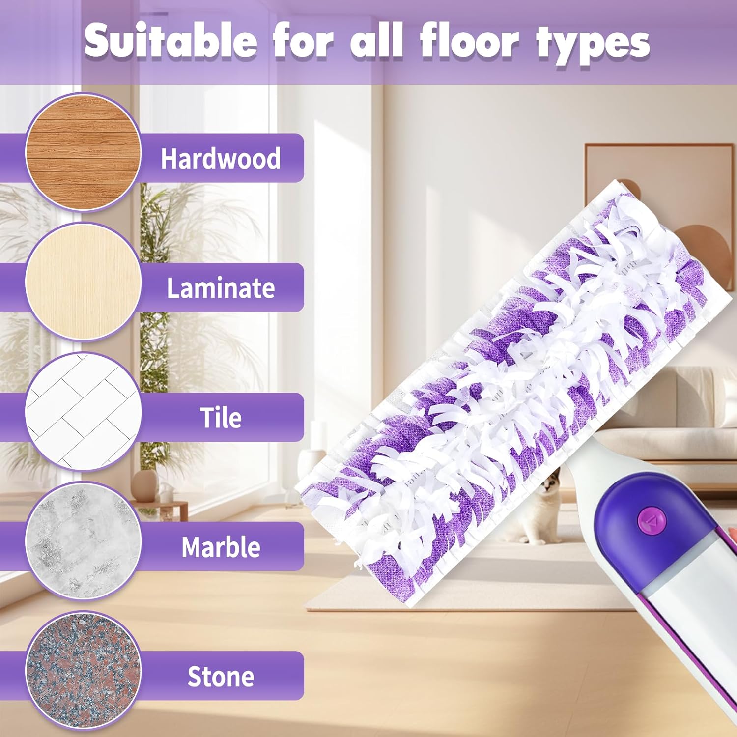 Hofosi 25PCS Swiffer PowerMop Mopping Pads
