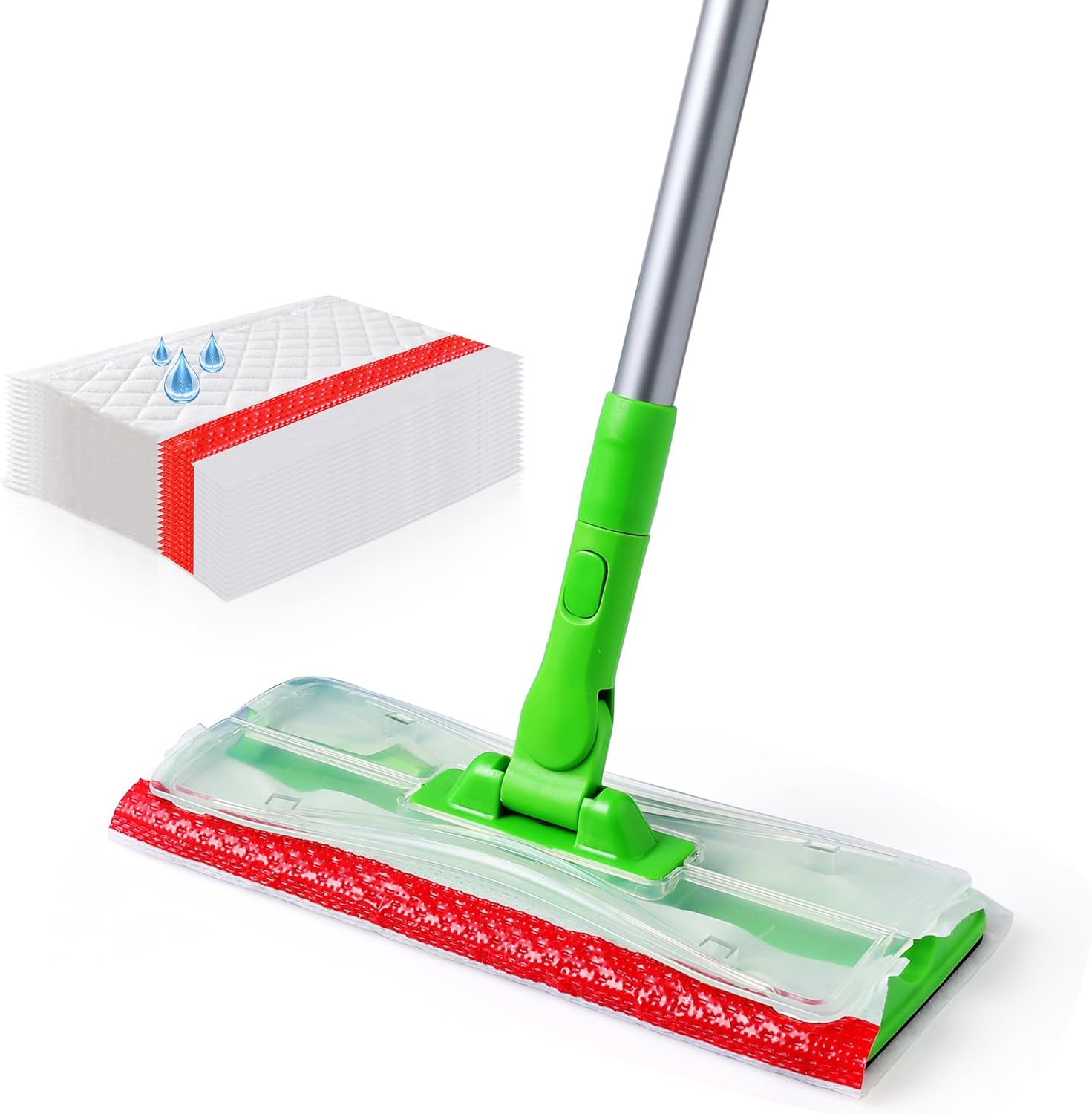 Eyliden Mop Kit with 24 Refills for Multi-Surface Floors