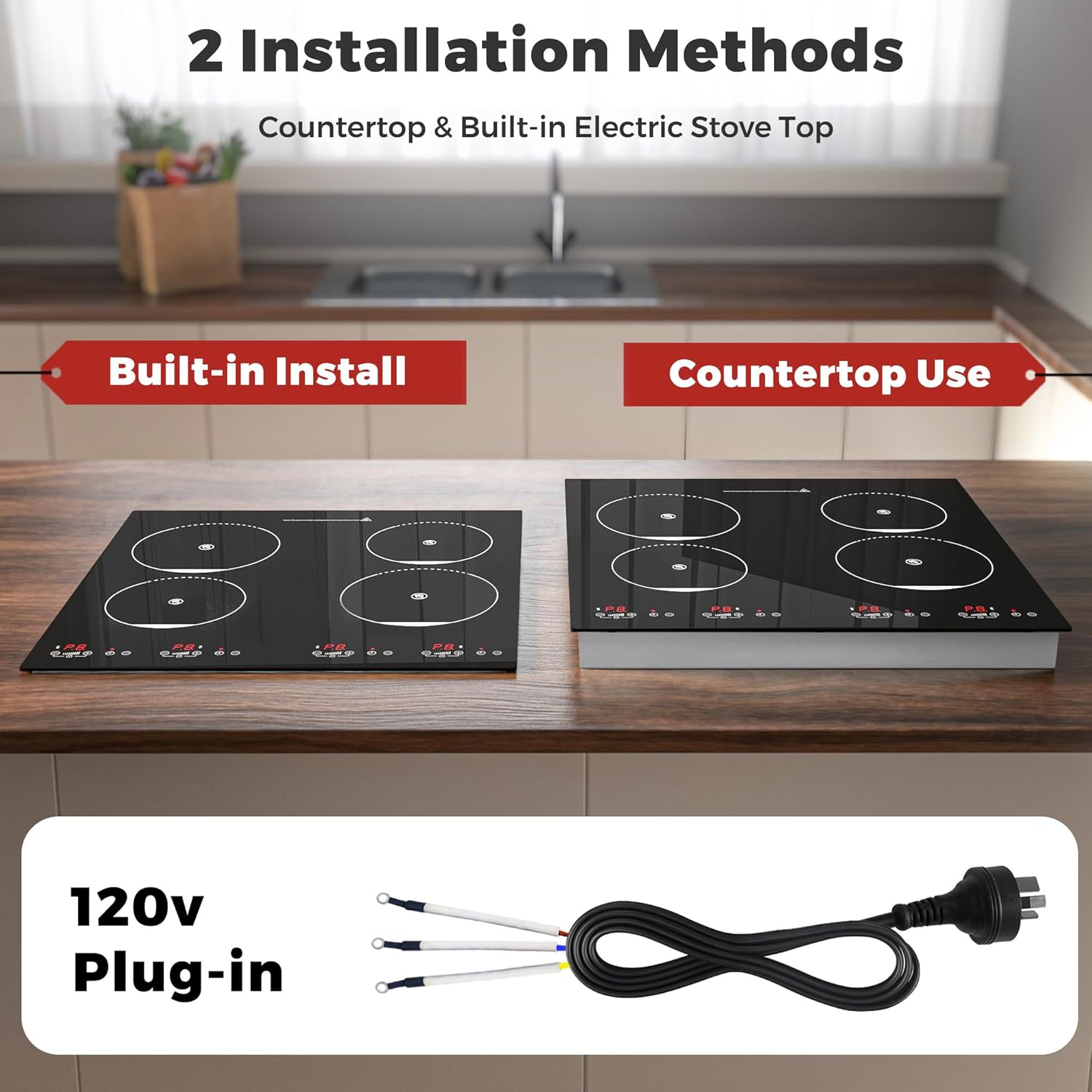 Advwin 4-Burner Electric Cooktop