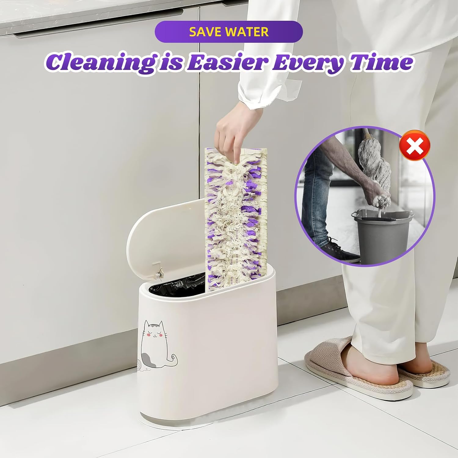 24 Pack Disposable Mop Pads for Power Mop