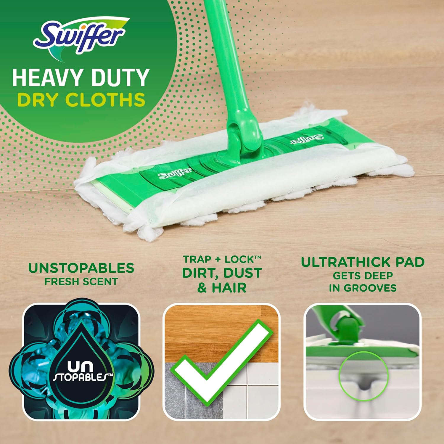 Swiffer Heavy Duty Dry Refill Fresh Scent 20-Piece