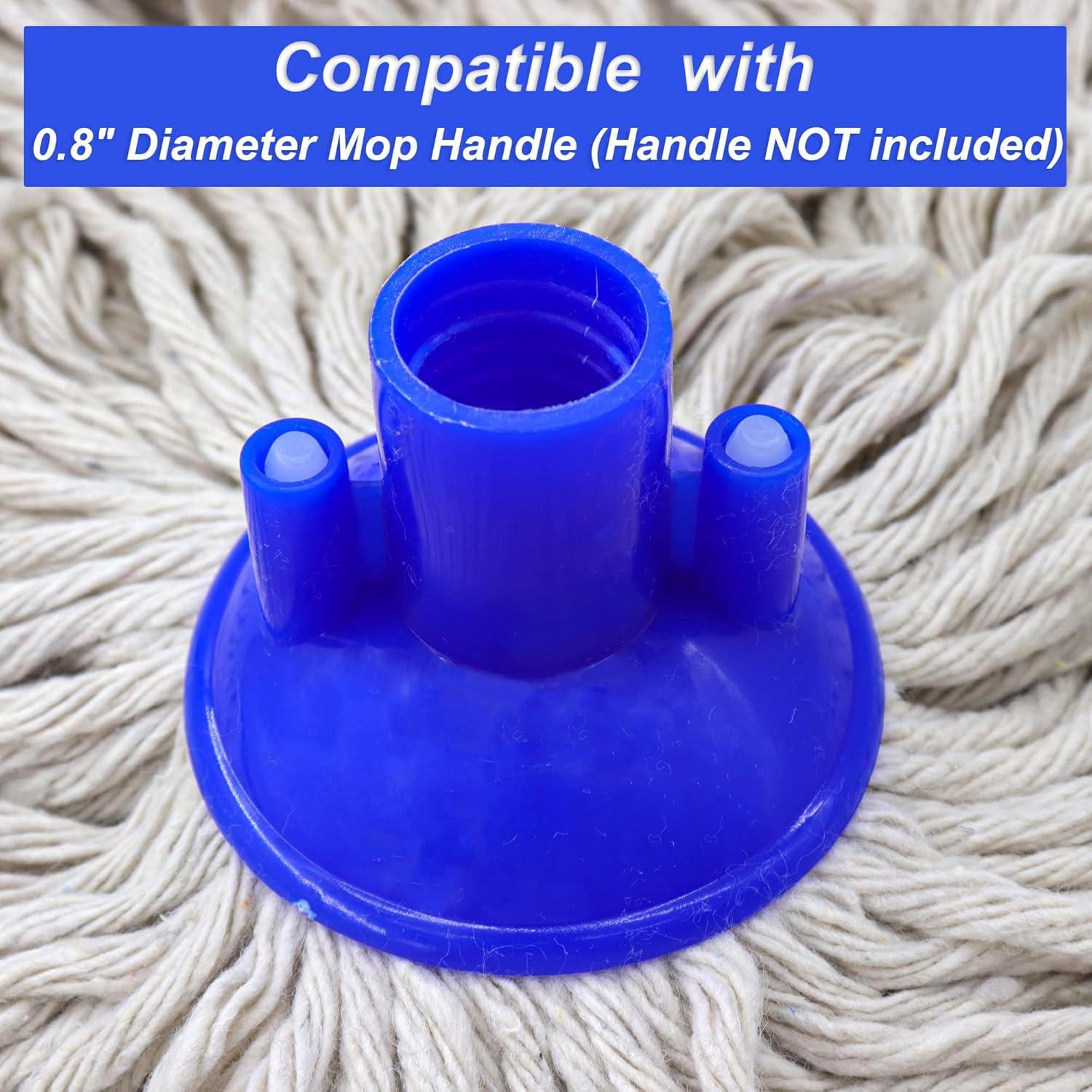 3-Pack White Cotton String Mop Heads