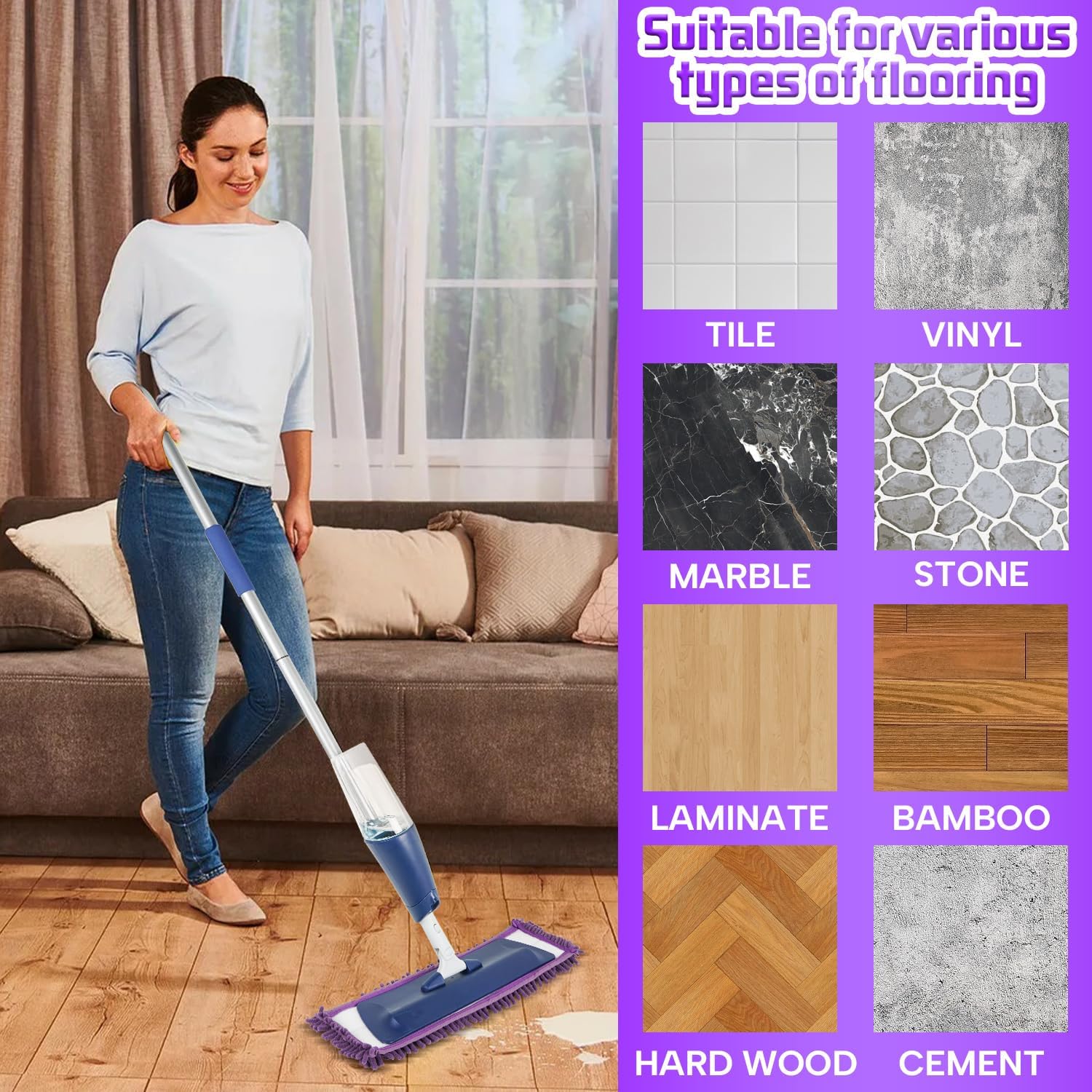 Secure_fmt 2-Piece Pet System Mop Pad