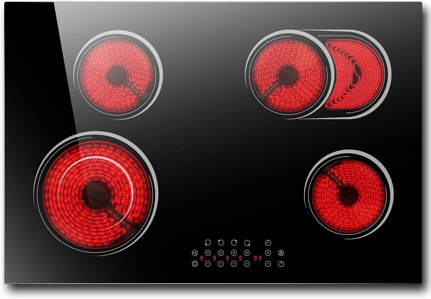 Versatile 30-Inch Electric Cooktop