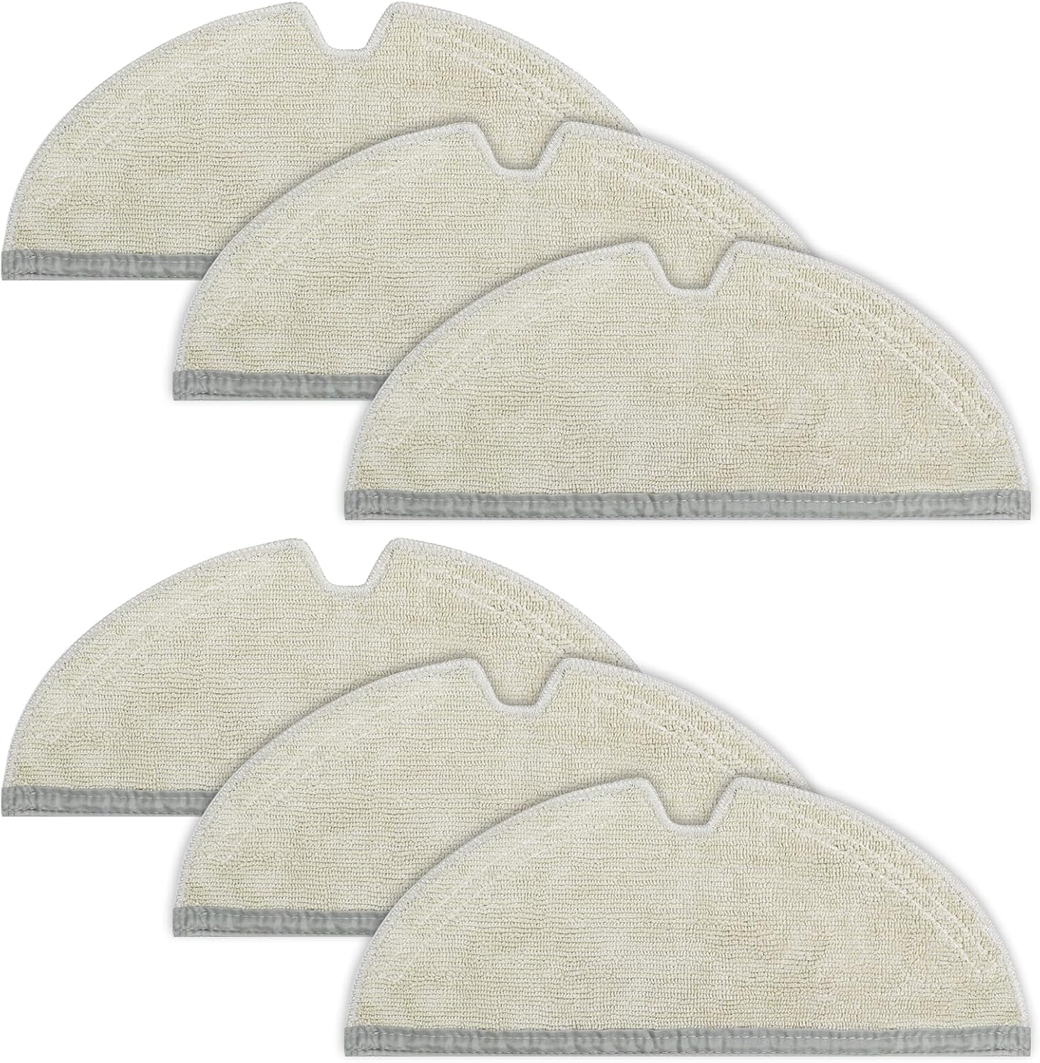 VIEWALL 6-Piece Reusable Microfiber Mop Cloth Set