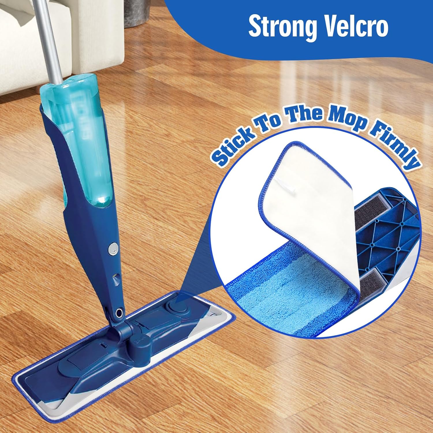Gazeer 8-Pack Microfiber Mop Pad Set Easy to Use