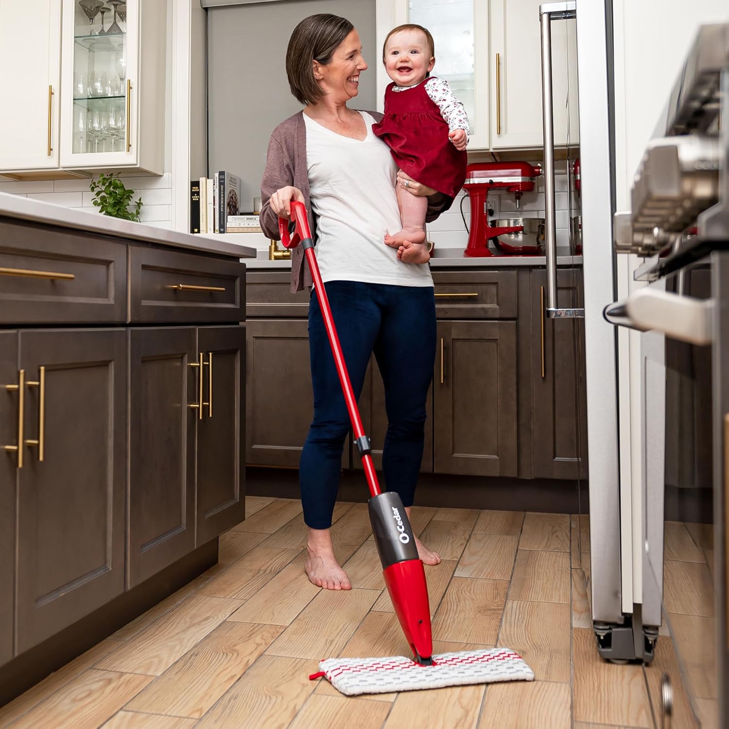 Effortless O-Cedar MopTop99 Bacteria-Free Cleaning