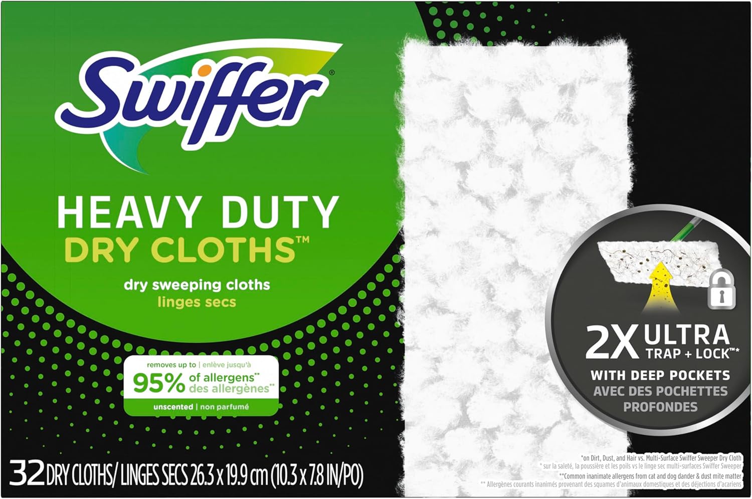 Swiffer Sweeper Heavy Duty Dry Multi-Surface Cloth 32 Pack