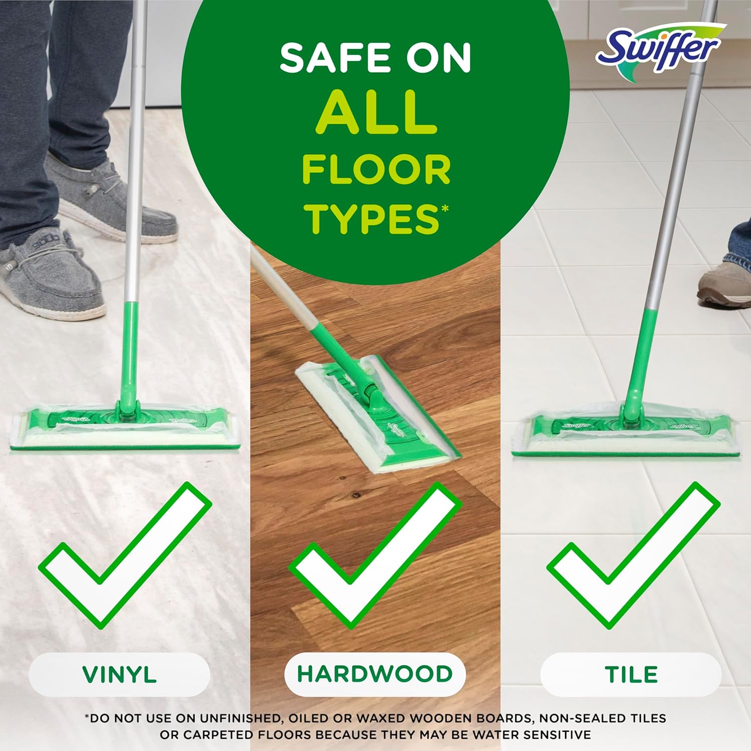 Swiffer Sweeper Wet Mopping with Febreze Freshness Lavender 24 Count