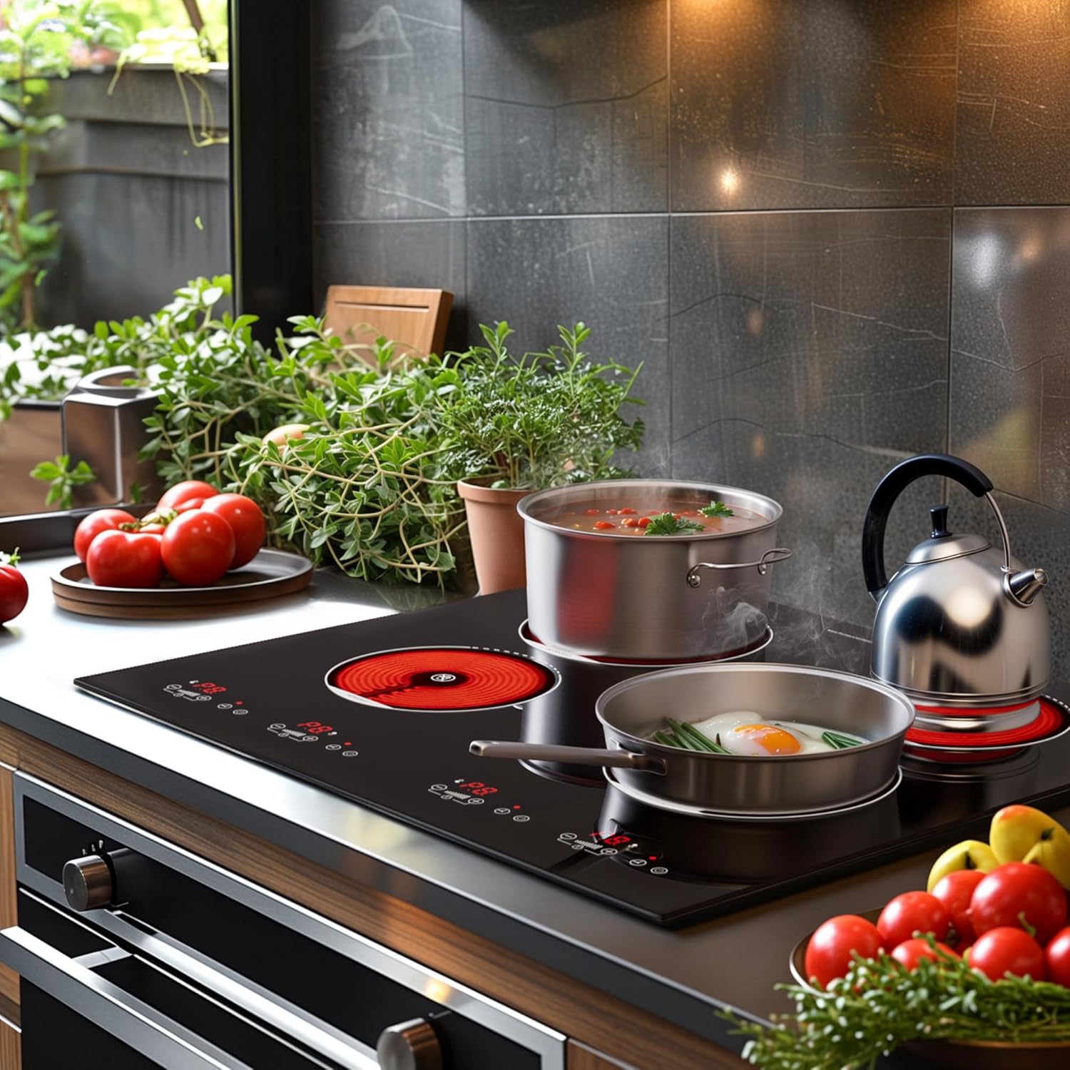 Advwin 4-Burner Electric Cooktop