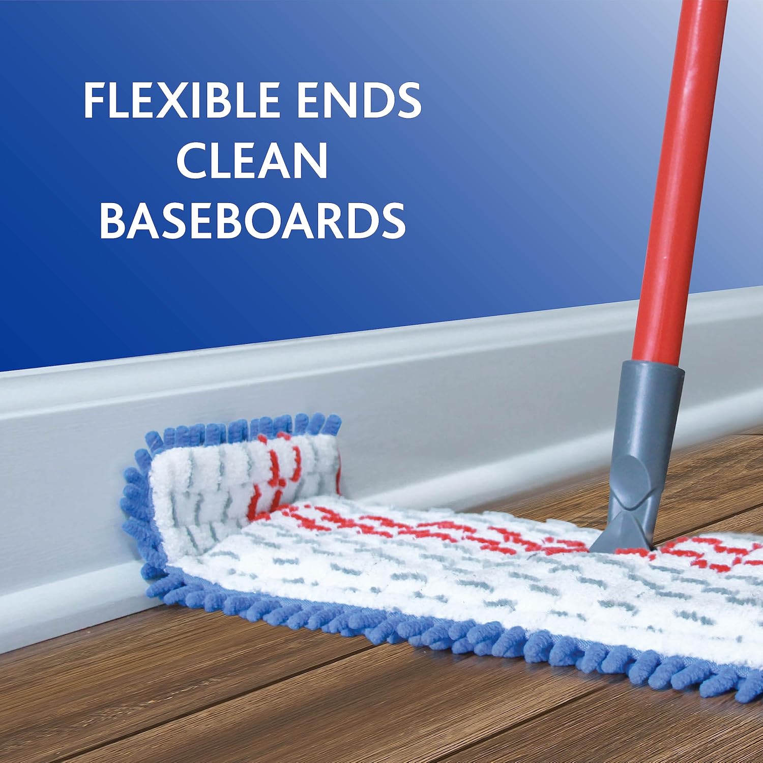 Double-Sided Mop Head with Microfiber for Bacteria Removal