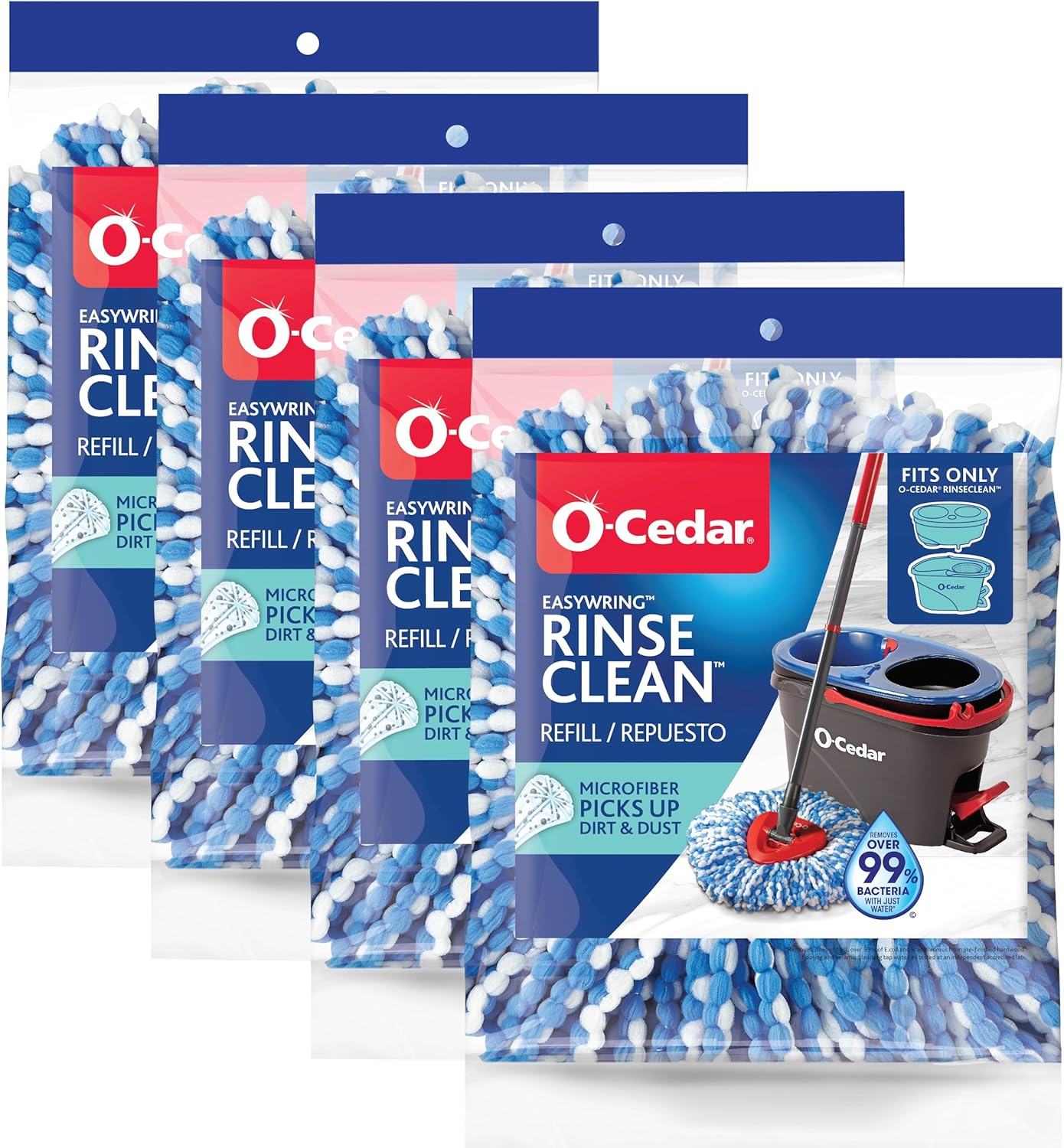 Stain-Resistant Bacteria-Killing Mop Refills