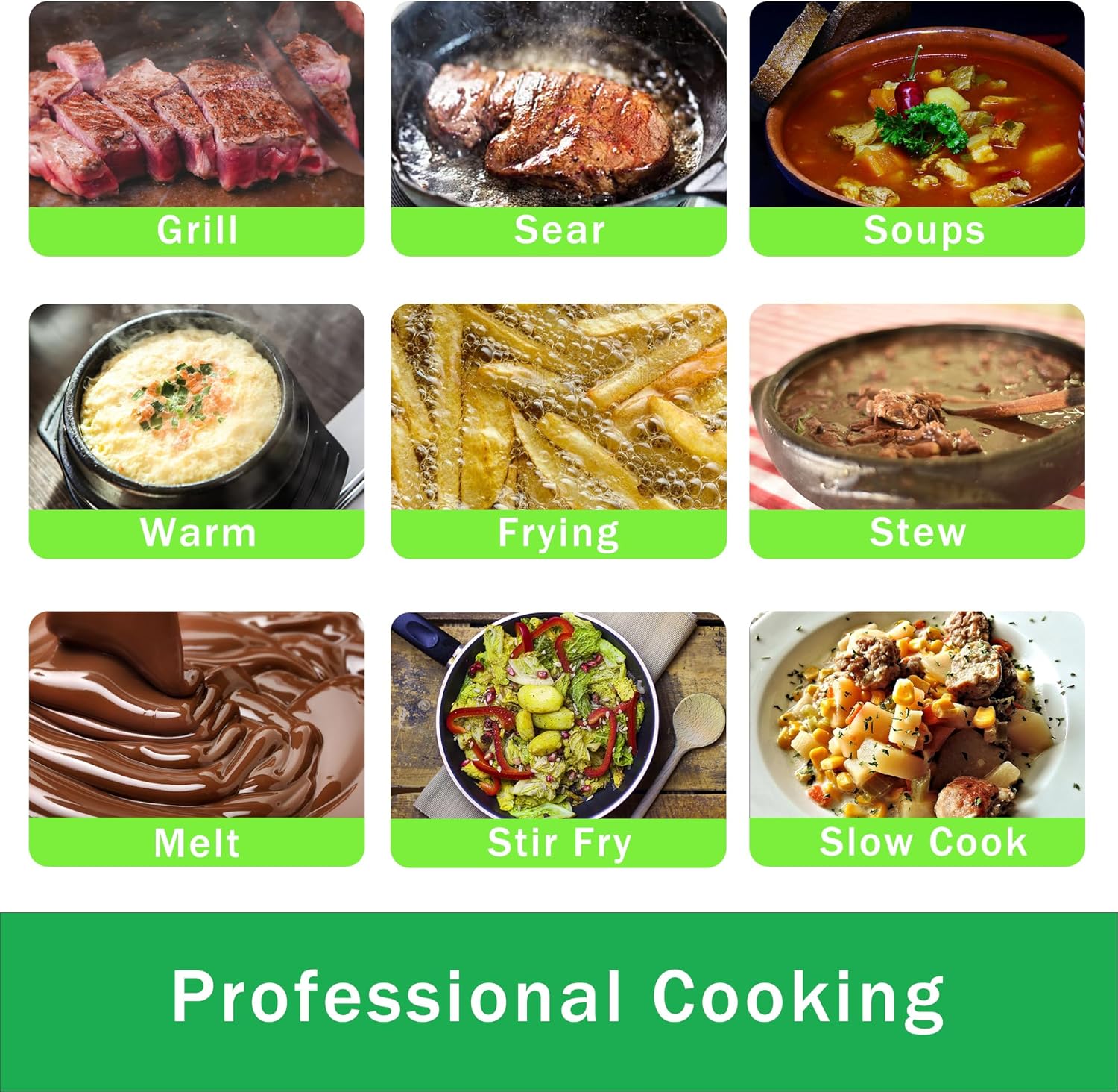 1800W Dual-Function Electric Cooktop for Camping Everyday Use