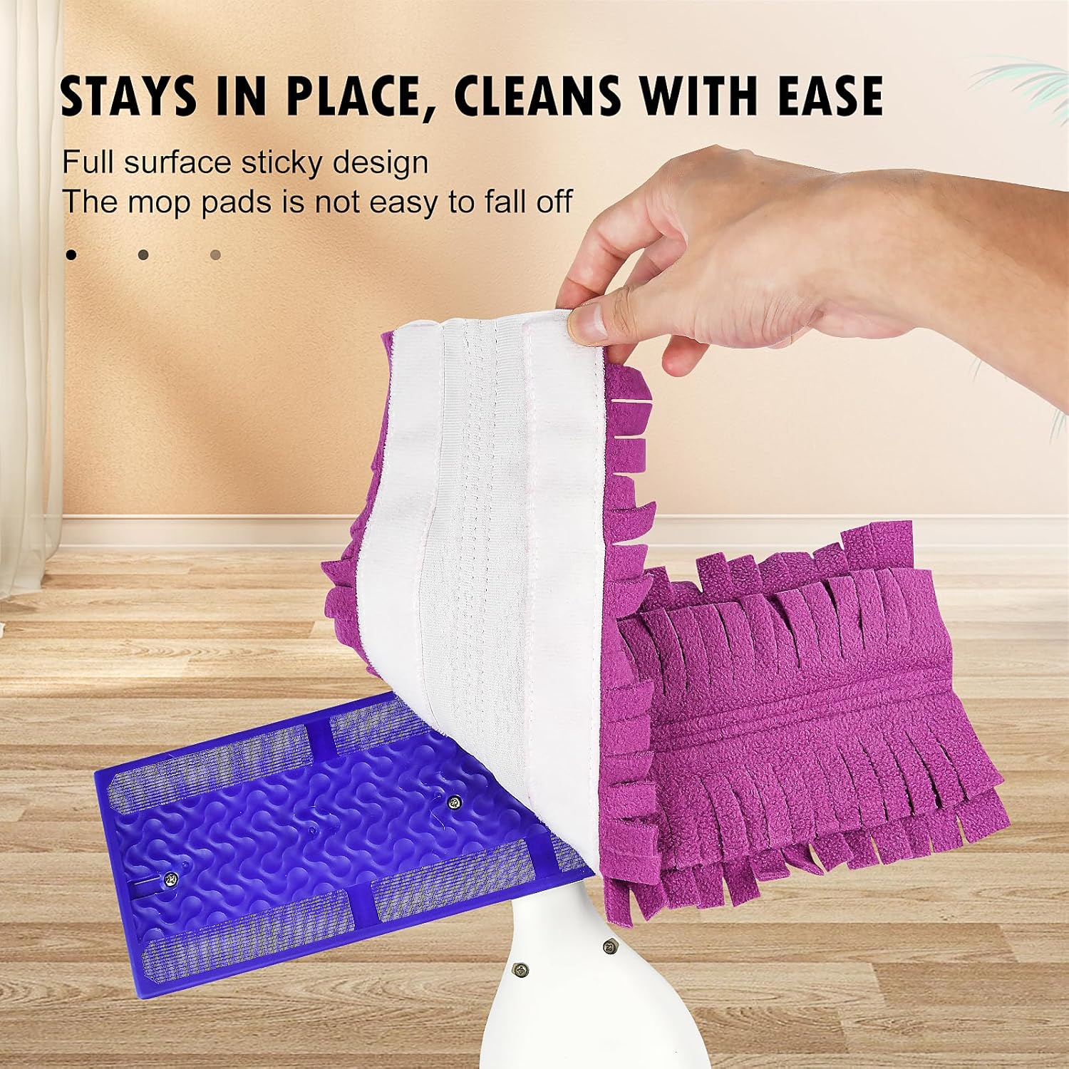 4 Pack Mop Pads for Swiffer PowerMop Easy Cleaning with MicrofiberReusable Washable