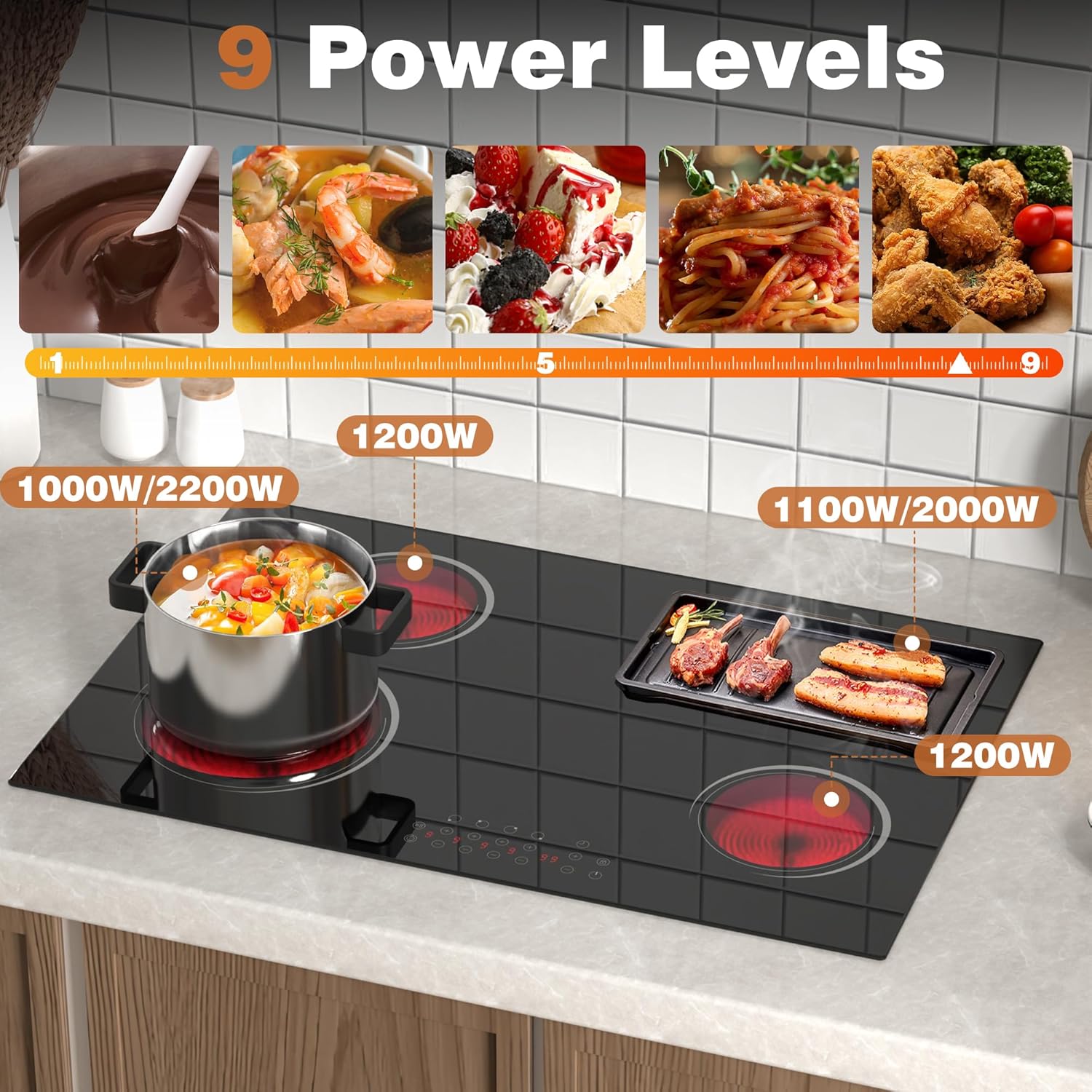 Versatile 30-Inch Electric Cooktop