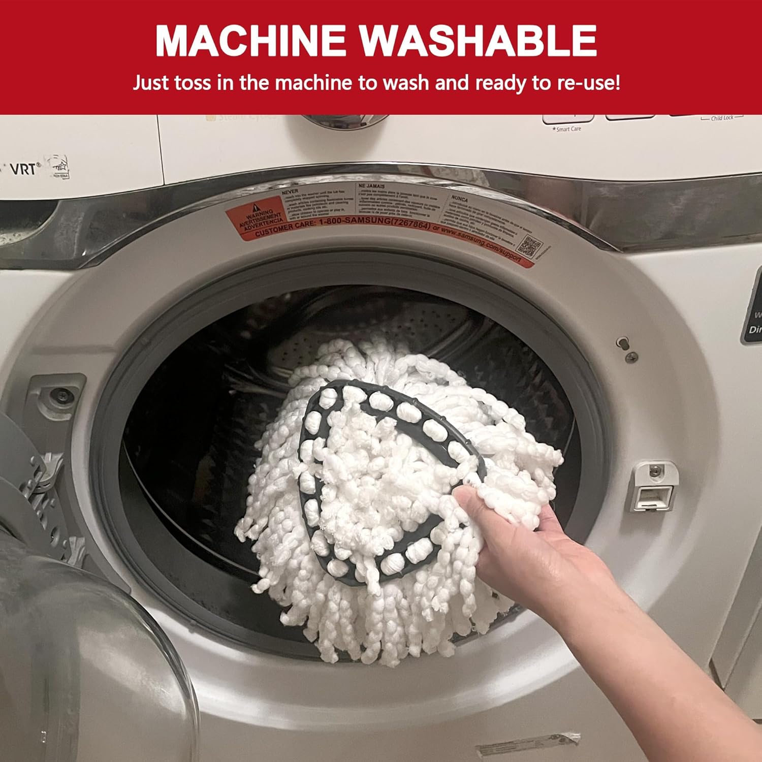 Tidy Monster Easy Wrin Spin Mop Heads Replacement