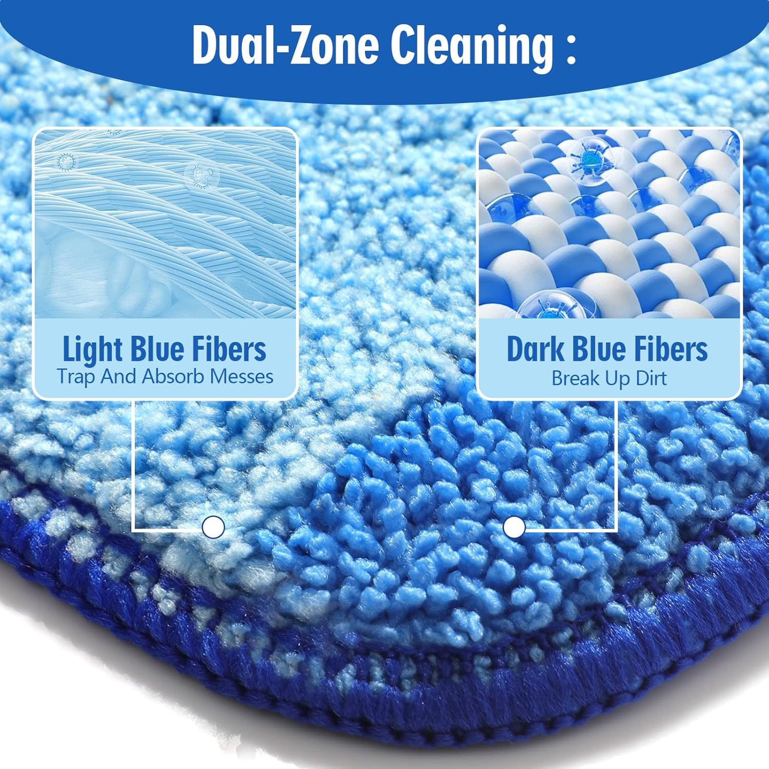 Gazeer 8-Pack Microfiber Mop Pad Set Easy to Use