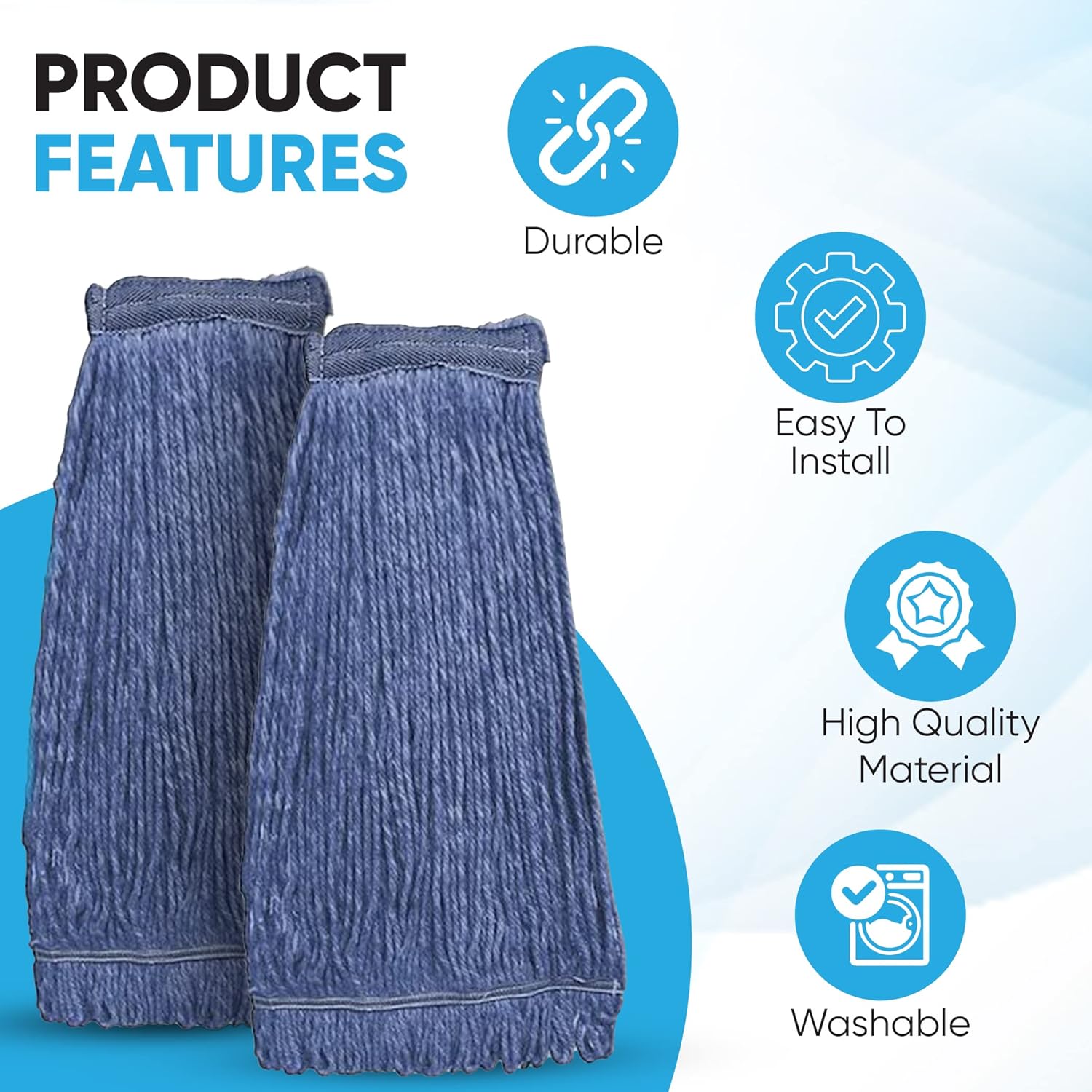 Innovative Soft Mop Replacement for Commercial Use