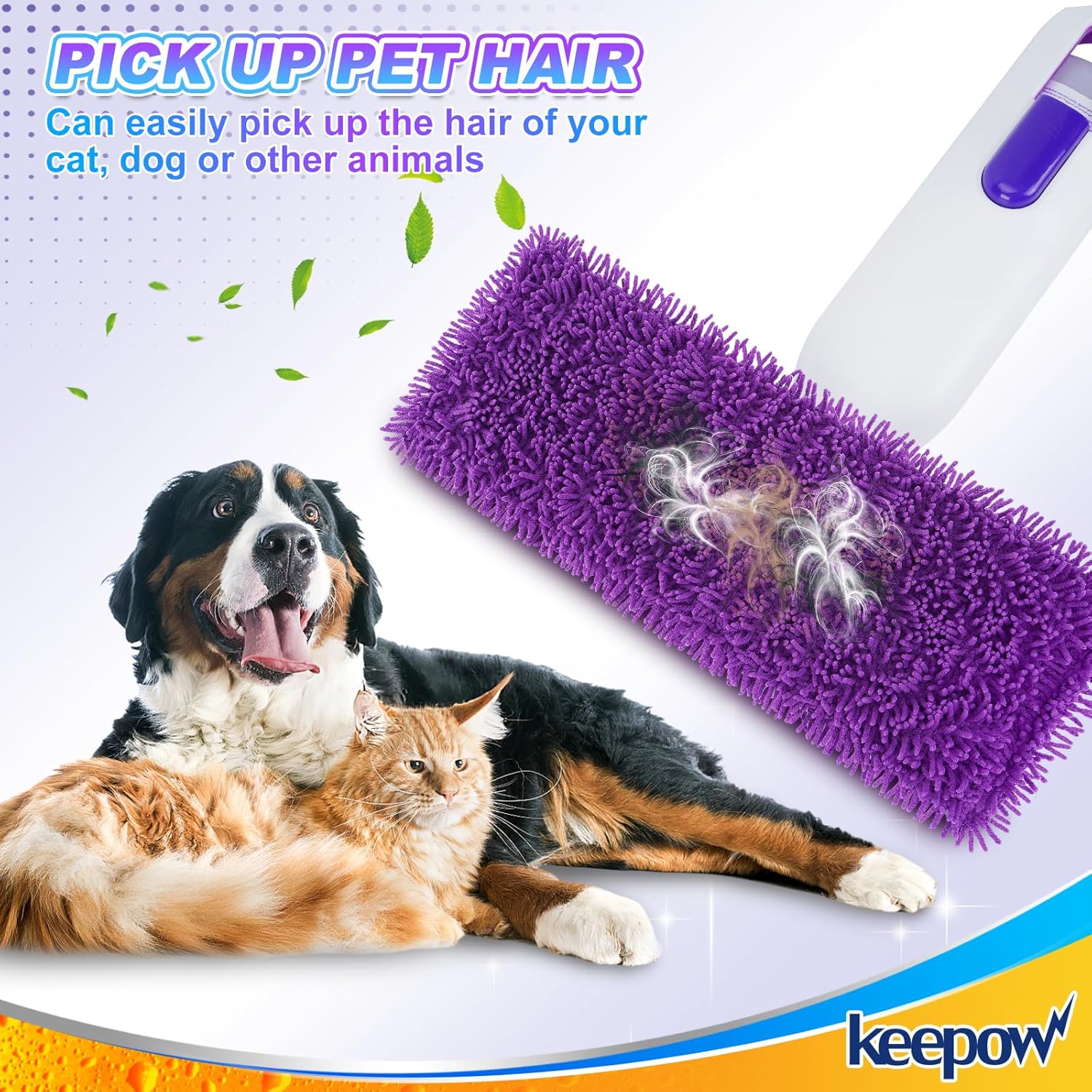 KEEPOW Reusable Power Mop Pads