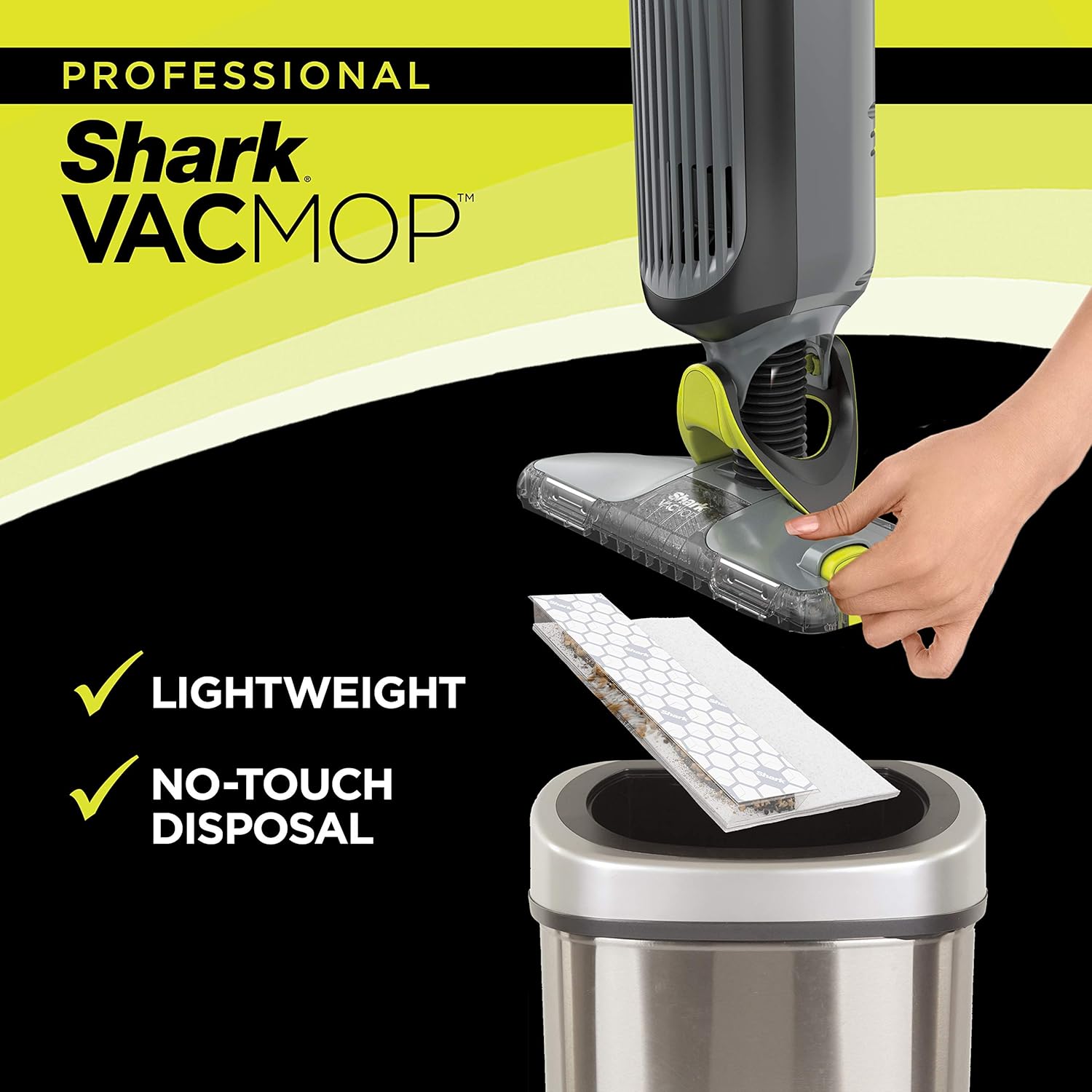 Shark VACMOP Disposable Hard Floor Mop Pad Refill Kit Pack of 3