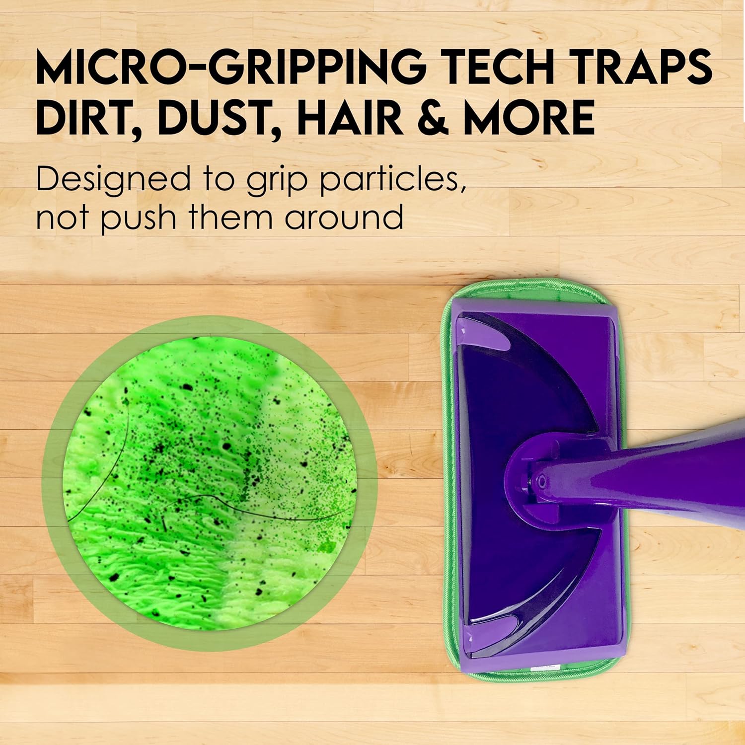 Eco-Friendly Swiffer WetJet Compatible Mop Pads 2-Pack - Reusable Machine Washable