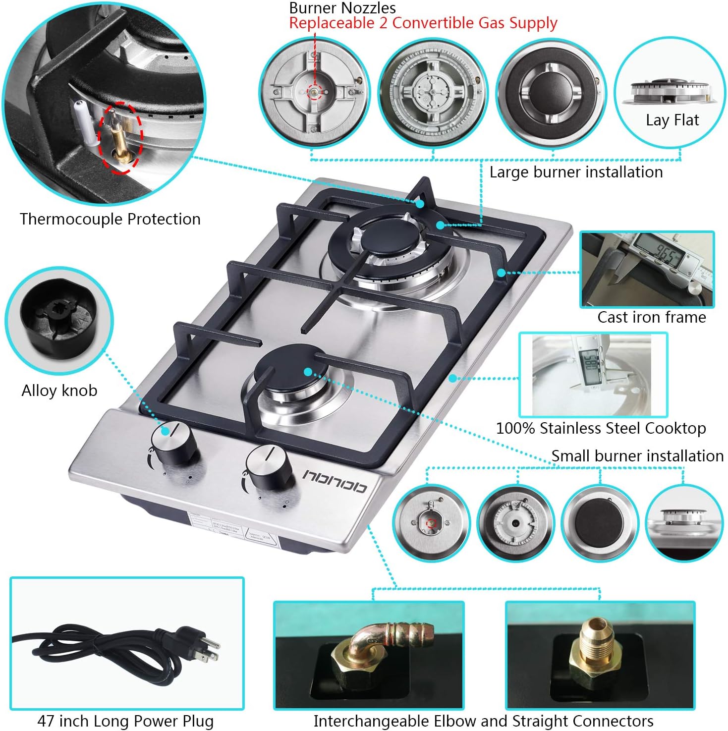 Your Reliable 12 In Gas Cooktop