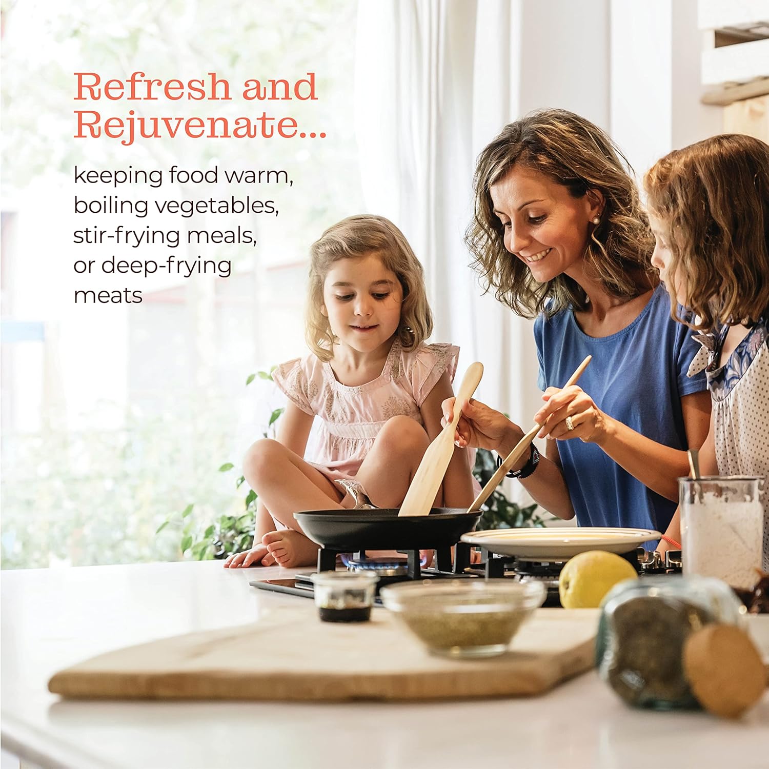 Powerful Electric Double Stovetop for Kitchen Use