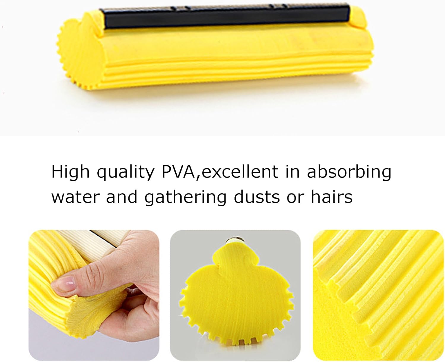 3-Piece PVA Mop Sponge Refill Kit for Mopping