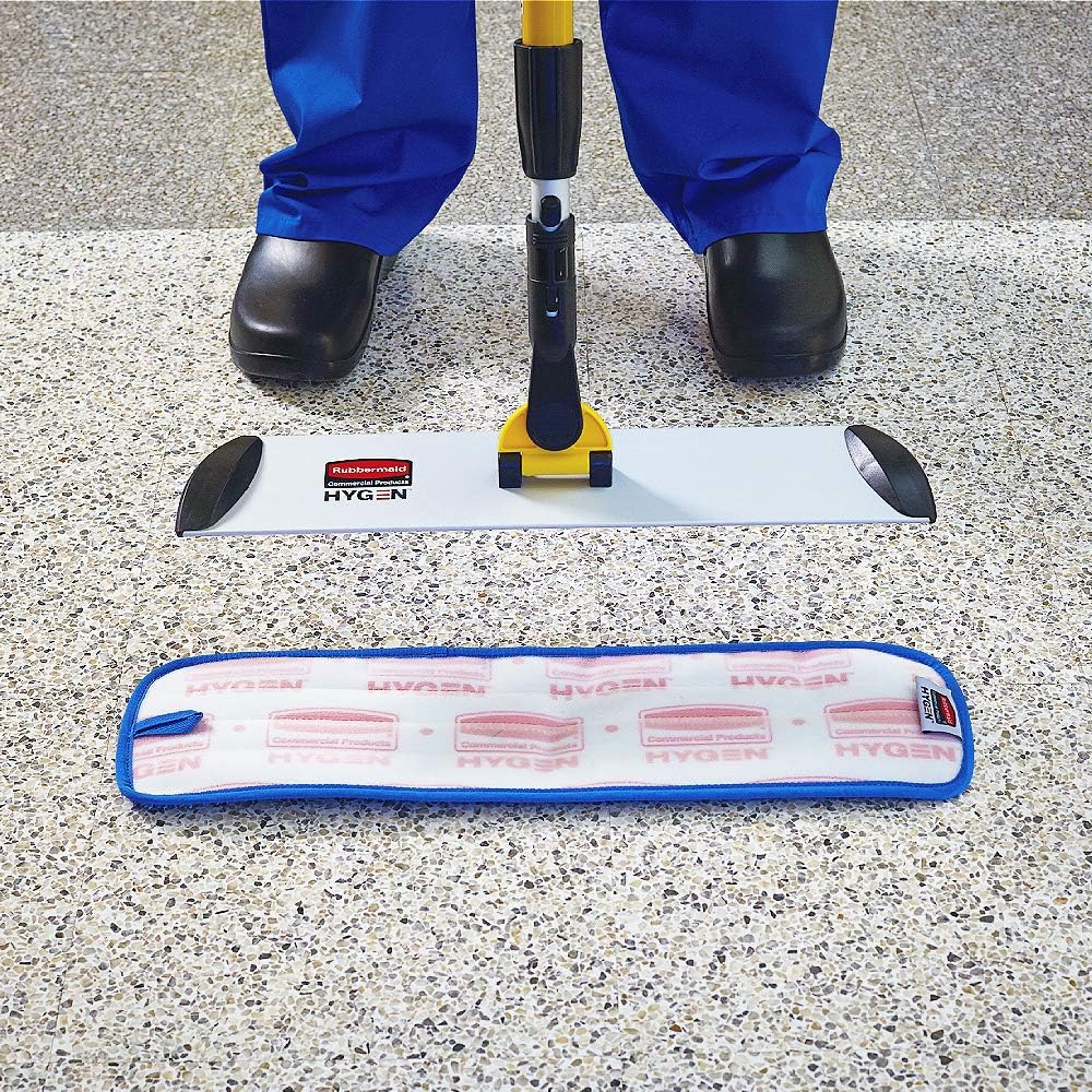 rubbermaid 18-inch blue mop head for heavy-duty cleaning