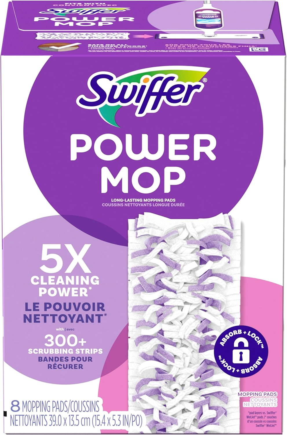 Swiffer PowerMop Multi-Surface Mopping Pad Refill 16 Refills