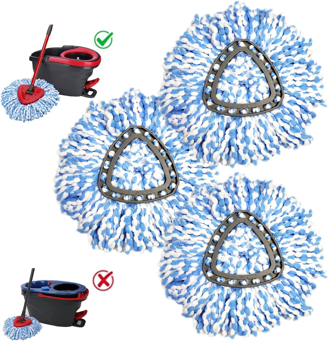 O-Cedar Spin Mop Replacement Head Super Soft Microfiber Machine Washable
