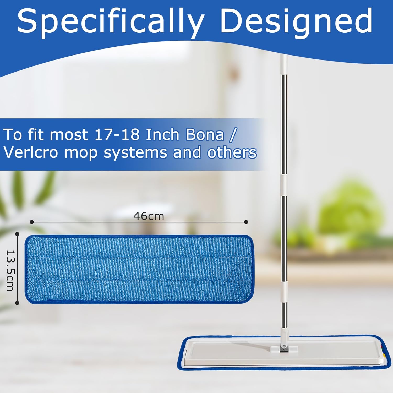Replacement Microfiber Mop Pad for Commercial Use