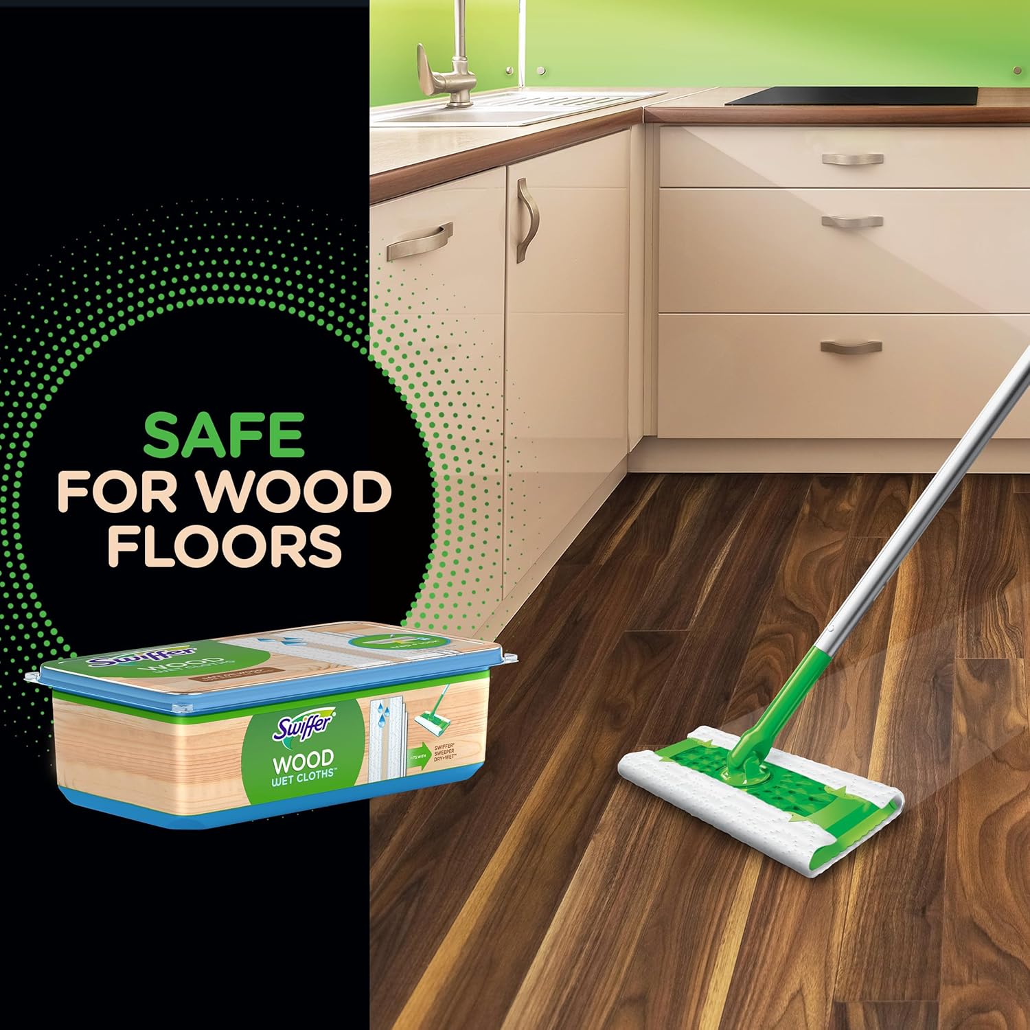 Swiffer Sweeper Wet Wood Floor Mopping Cloths 20 Count