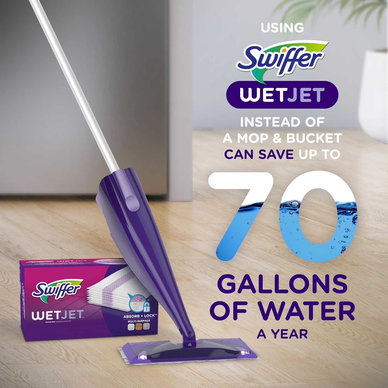 Swiffer WetJet Floor Cleaner Spray Mop Refill 24Pack