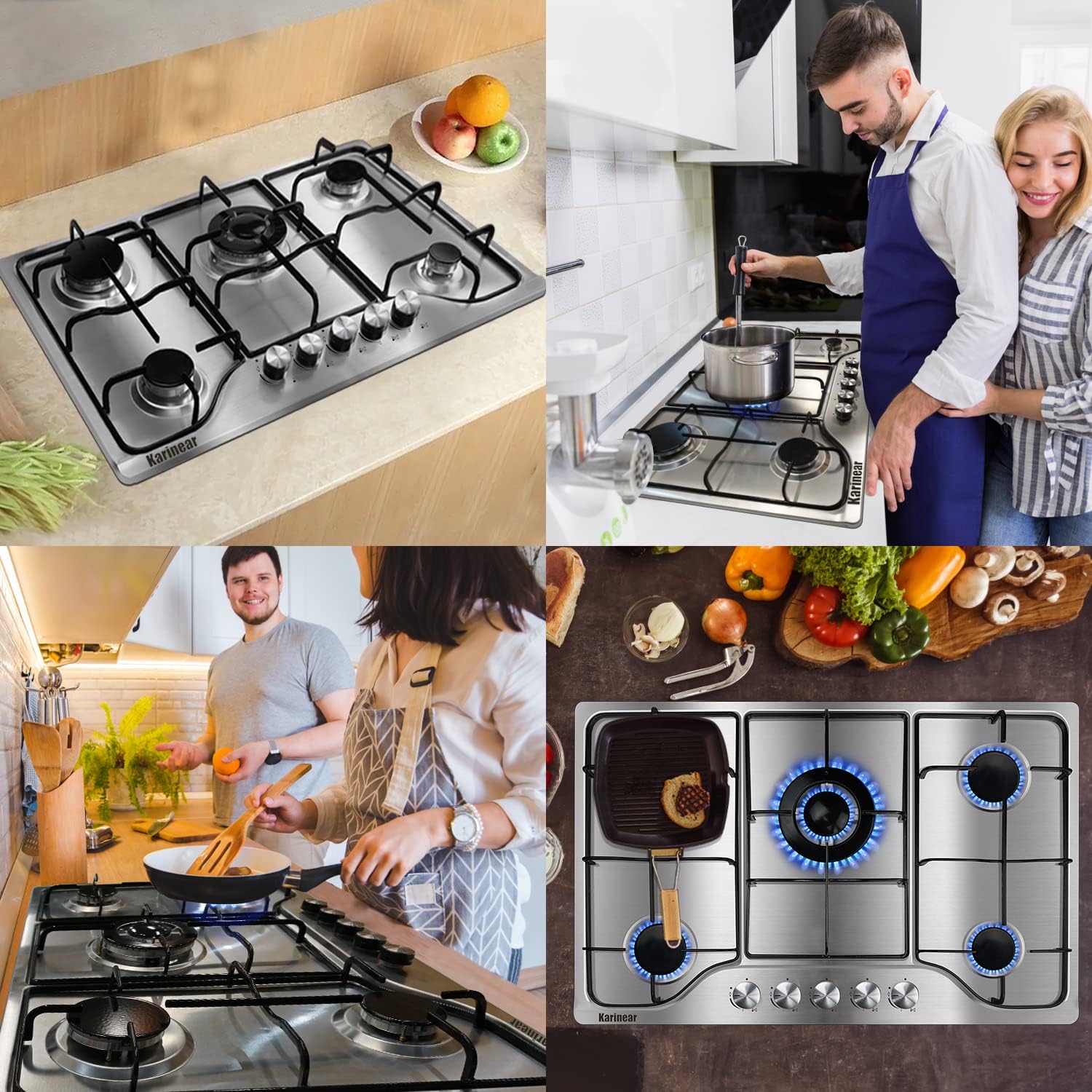 Karinear 30 Gas Stove with 5 Burners