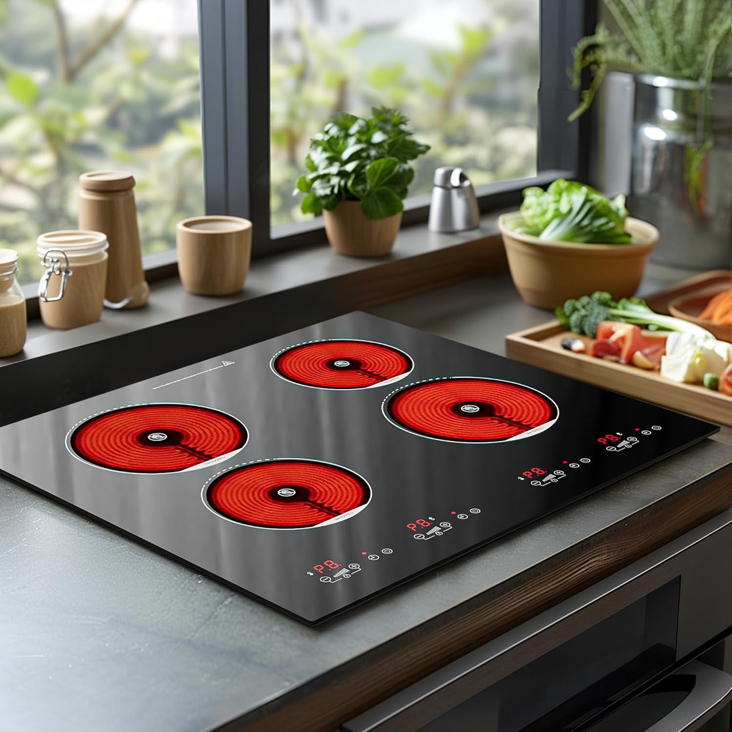 Advwin 4-Burner Electric Cooktop