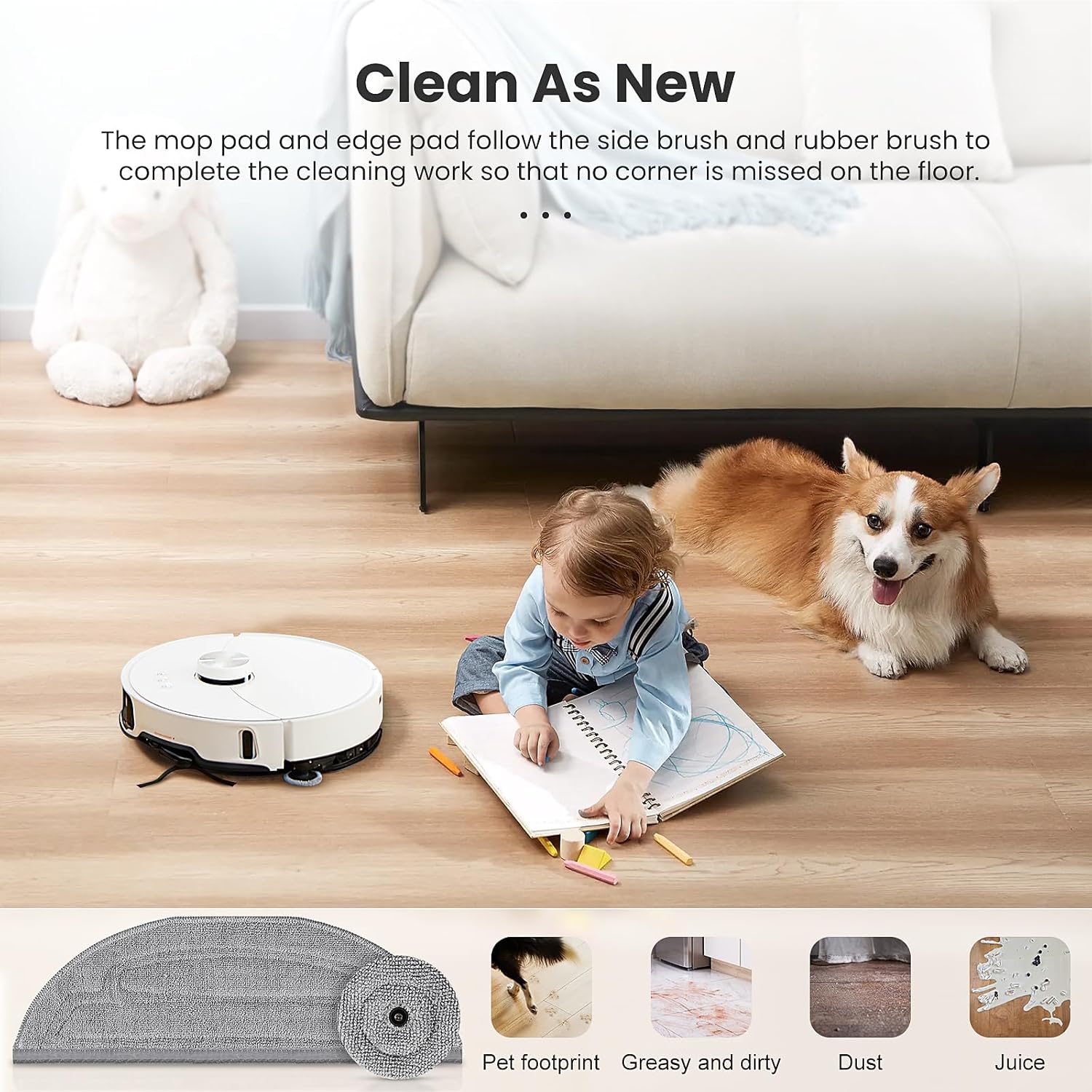 Roborock S8 Max Ultra Replacement Mop Pads with Sonic vibrating Edge Mops