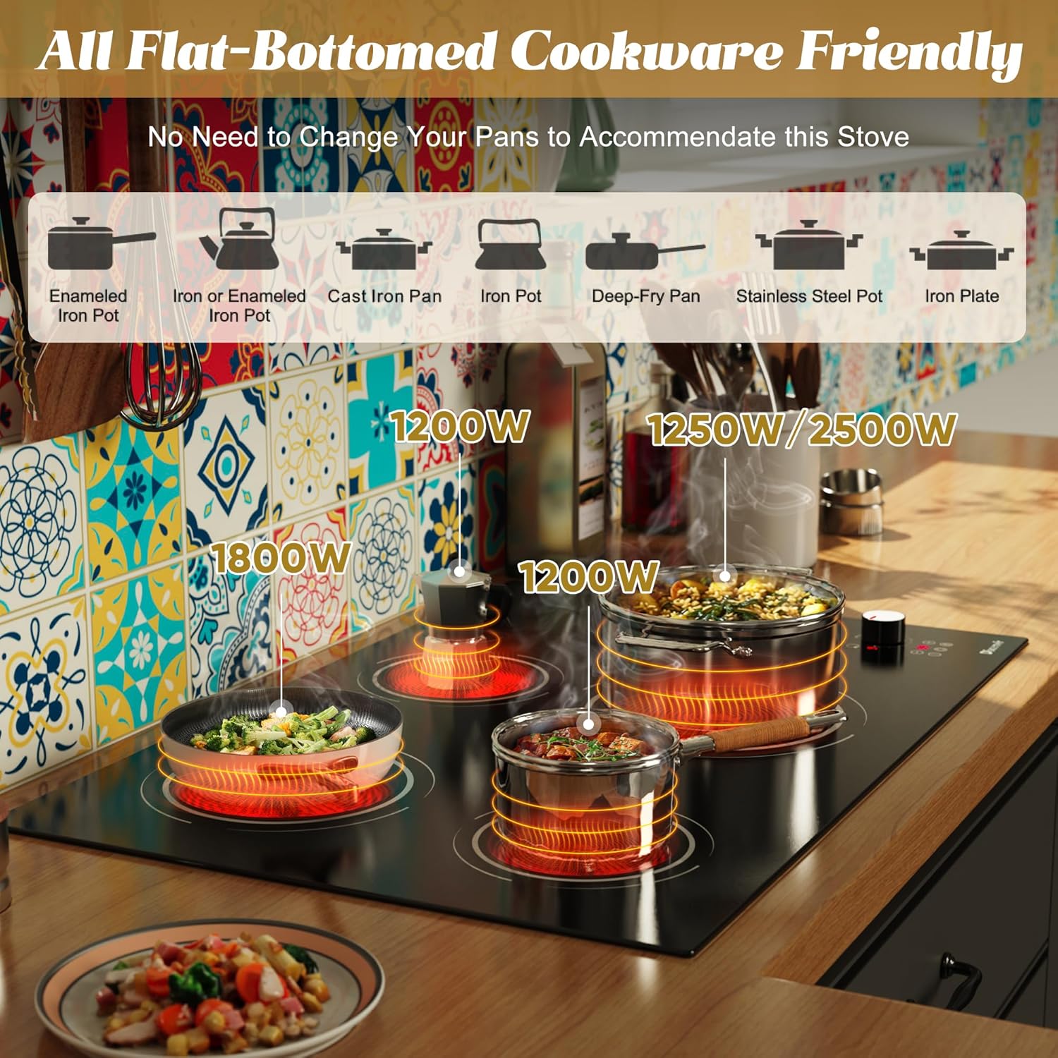 30-inch Electric Cooktop