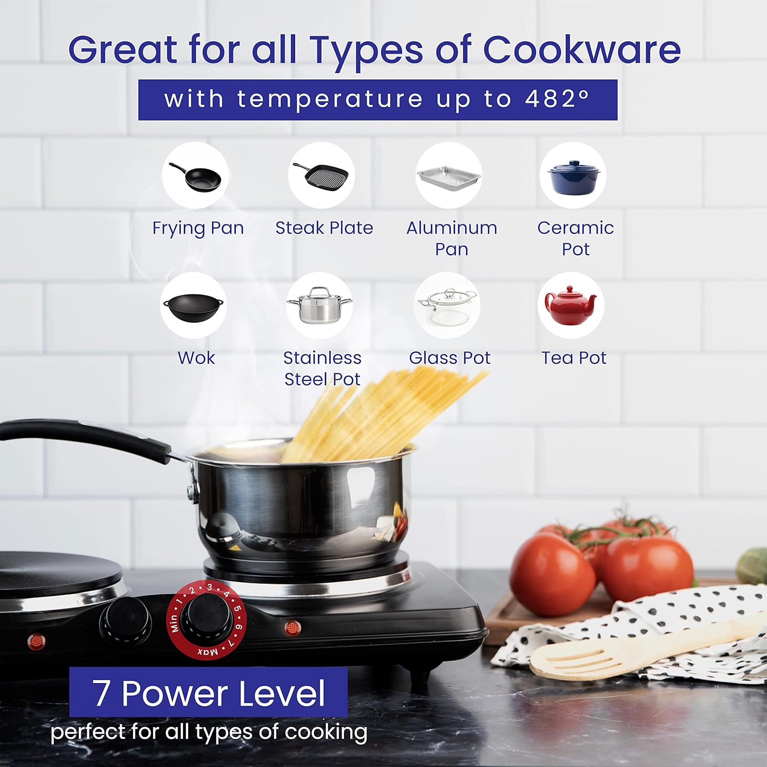 Cheftek Electric Double Burner 1700W