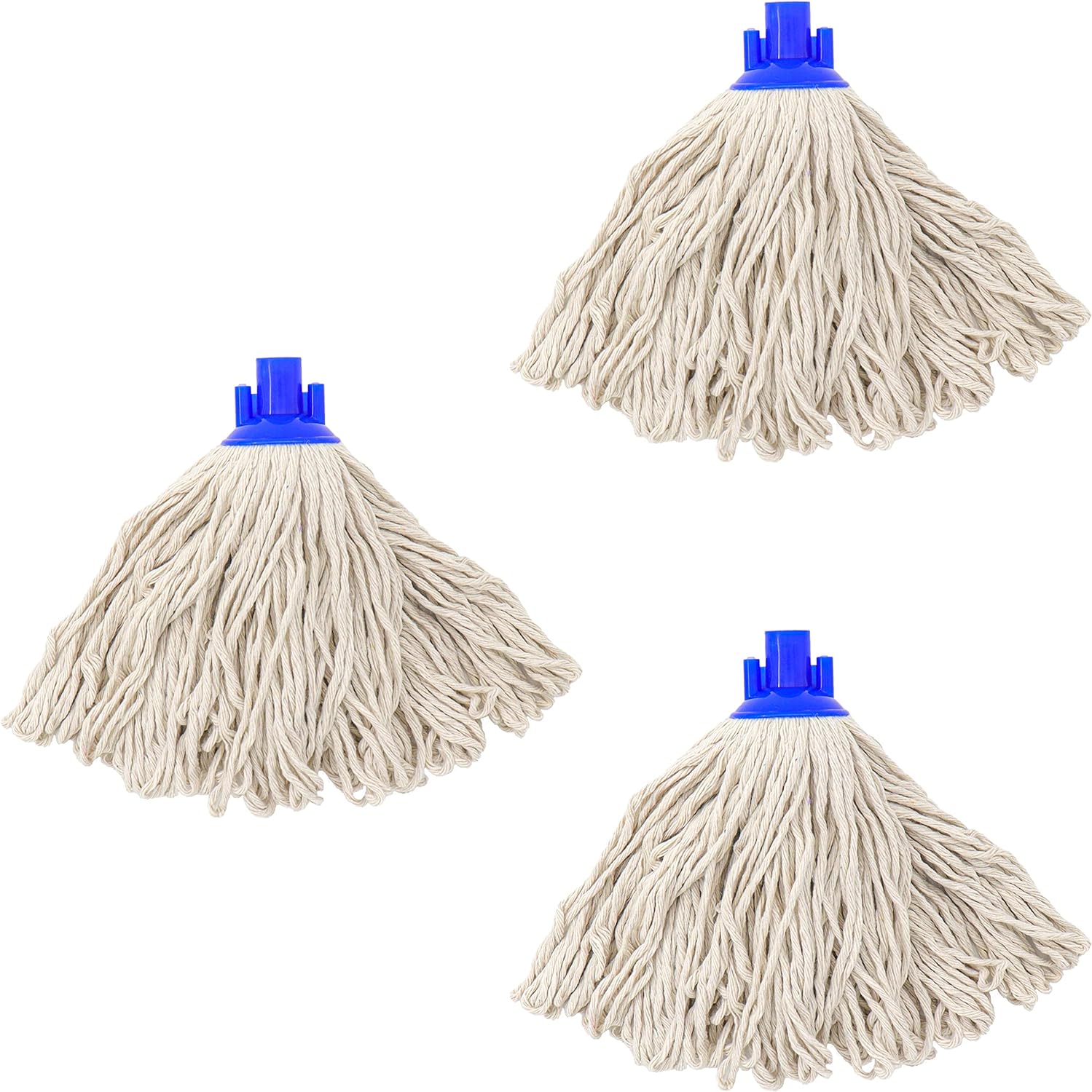 3-Pack White Cotton String Mop Heads