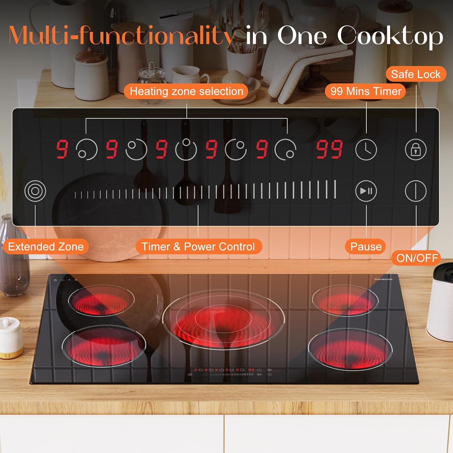 Kota 5-Burner Electric Cooktop