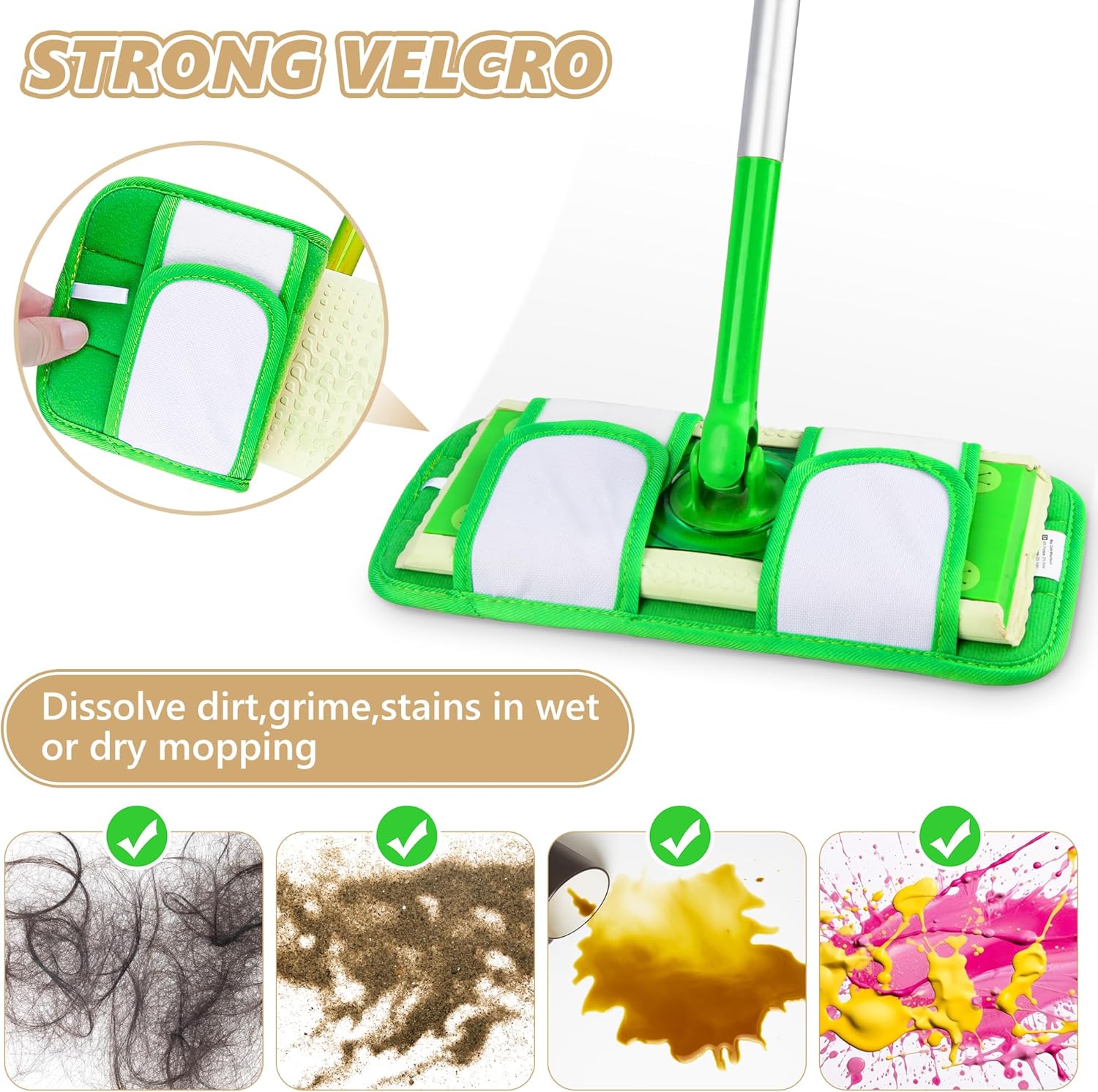 Reusable Mop Pads for Swiffer Sweeper Mops