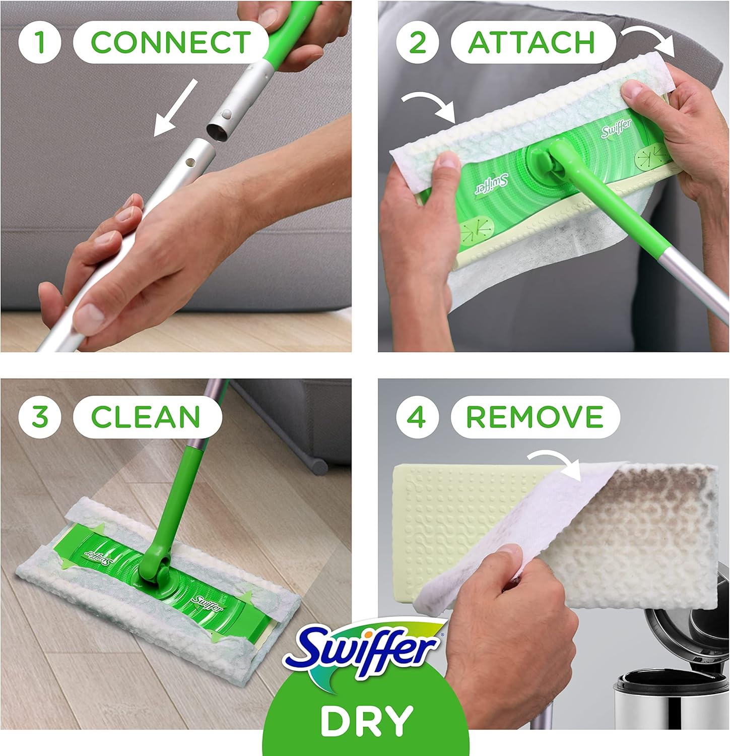 Swiffer Sweeper Dry Sweeping Pad Multi-Surface 32 Count