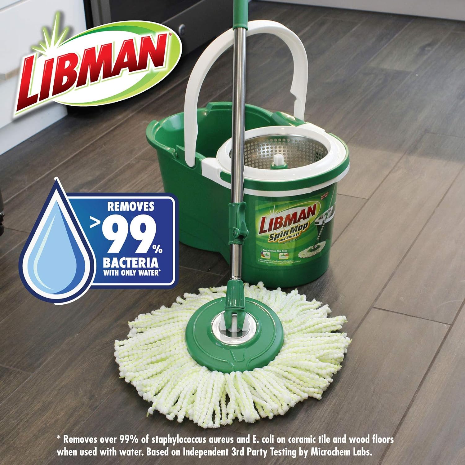 Libman 01164 Spin Mop Refill Replaceable Machine Washable Deep Clean Quality Sponge