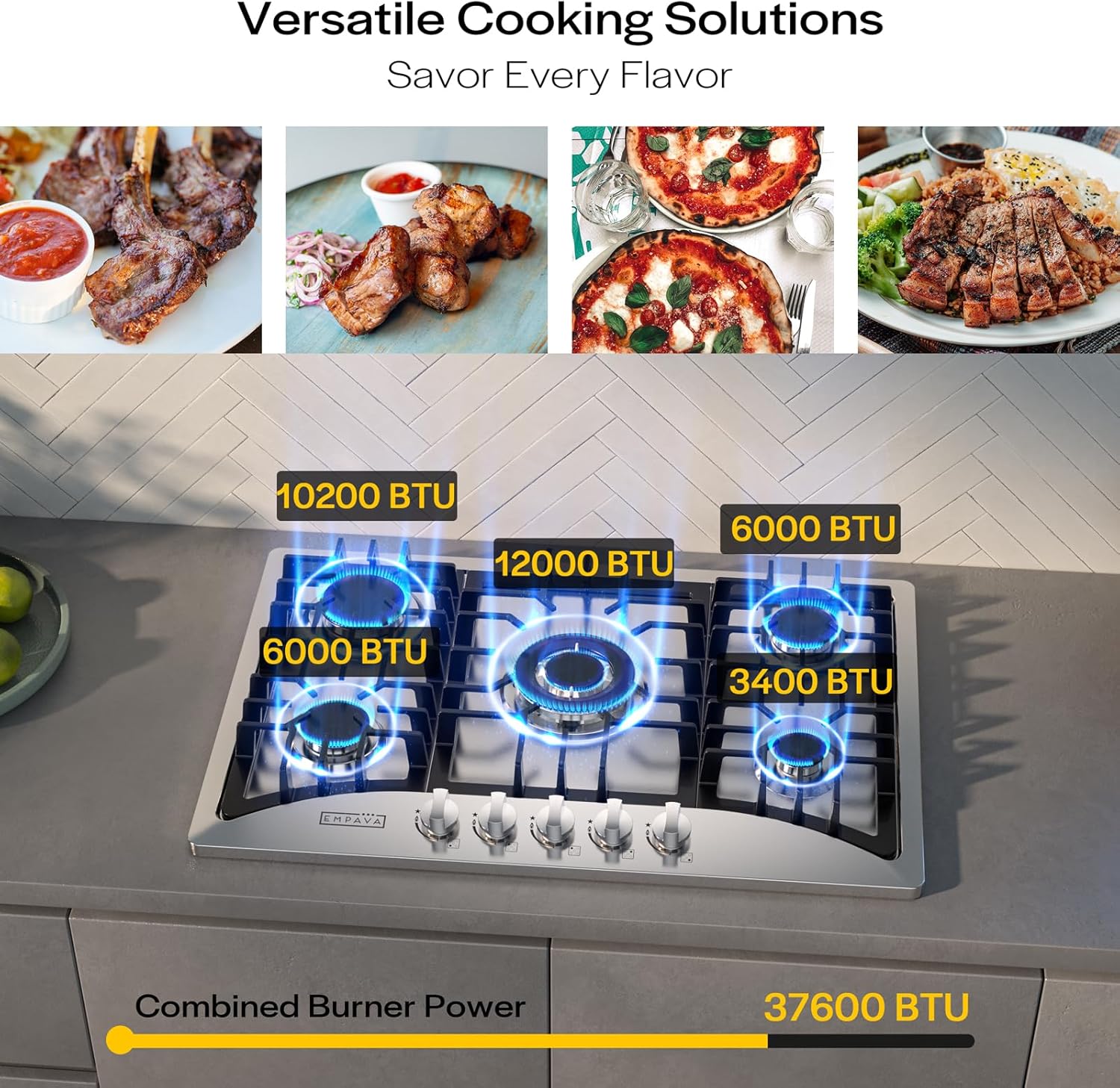 Empava 30-inch Smart Gas Cooktop