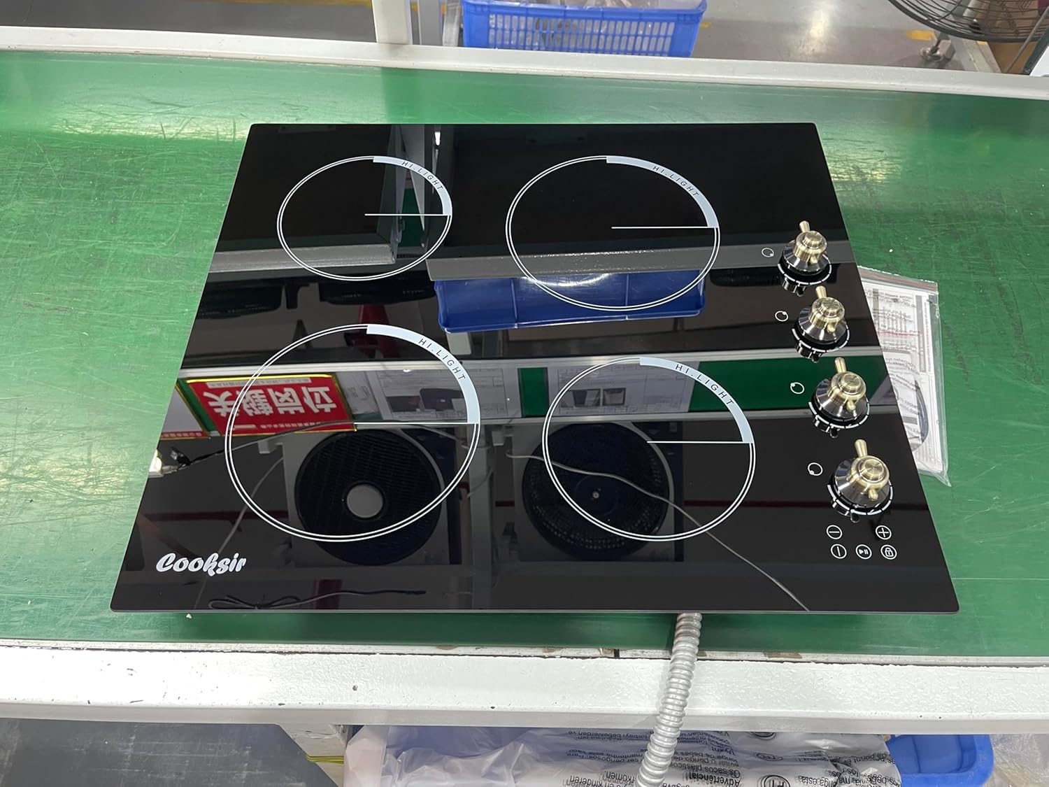 Safety-Enhanced 24-inch Electric Cooktop for 6000W Cooking